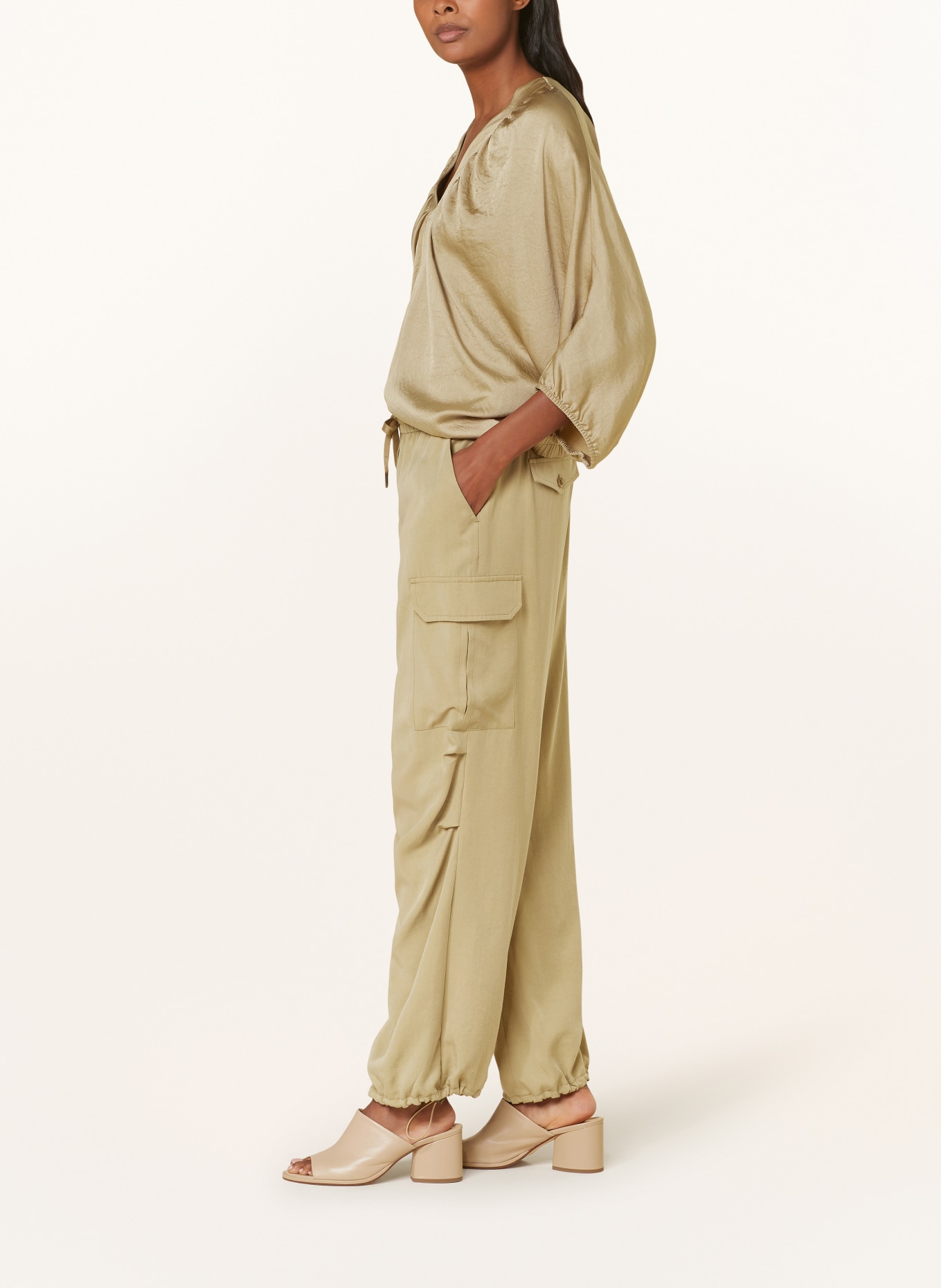 summum woman Cargo pants, Color: OLIVE (Image 4)