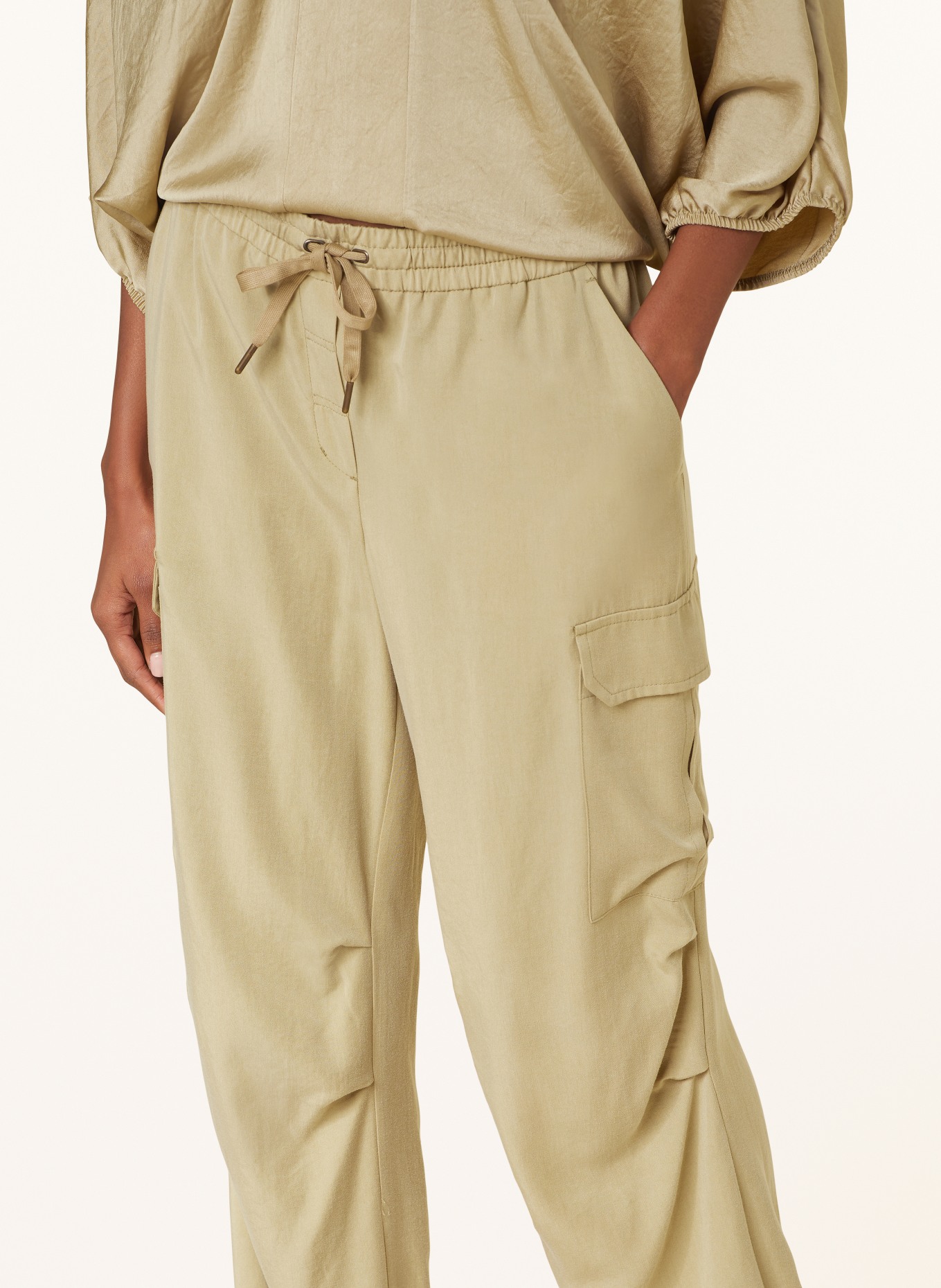 summum woman Cargo pants, Color: OLIVE (Image 5)