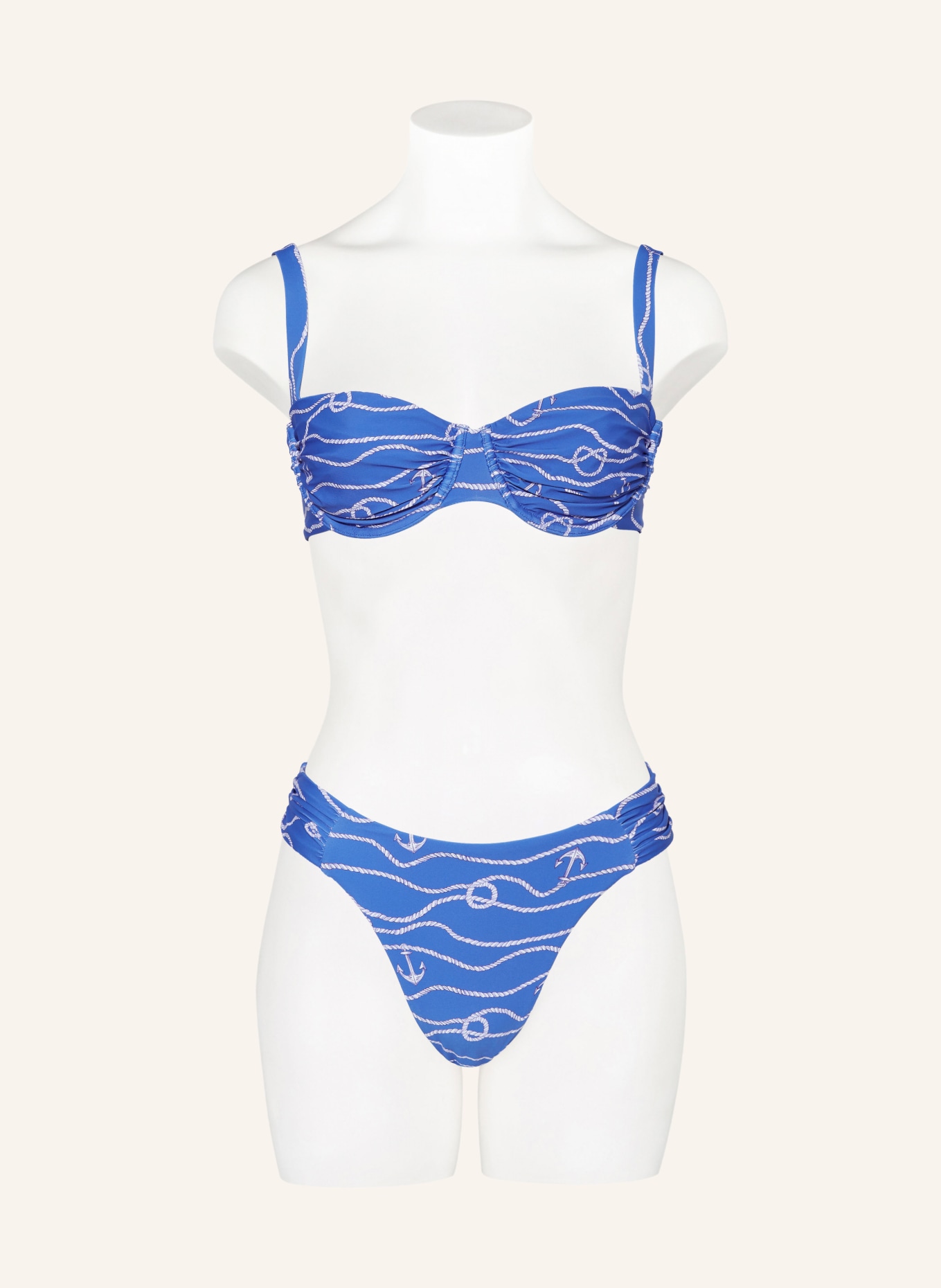 SEAFOLLY Bügel-Bikini-Top SETSAIL, Farbe: BLAU/ WEISS (Bild 2)