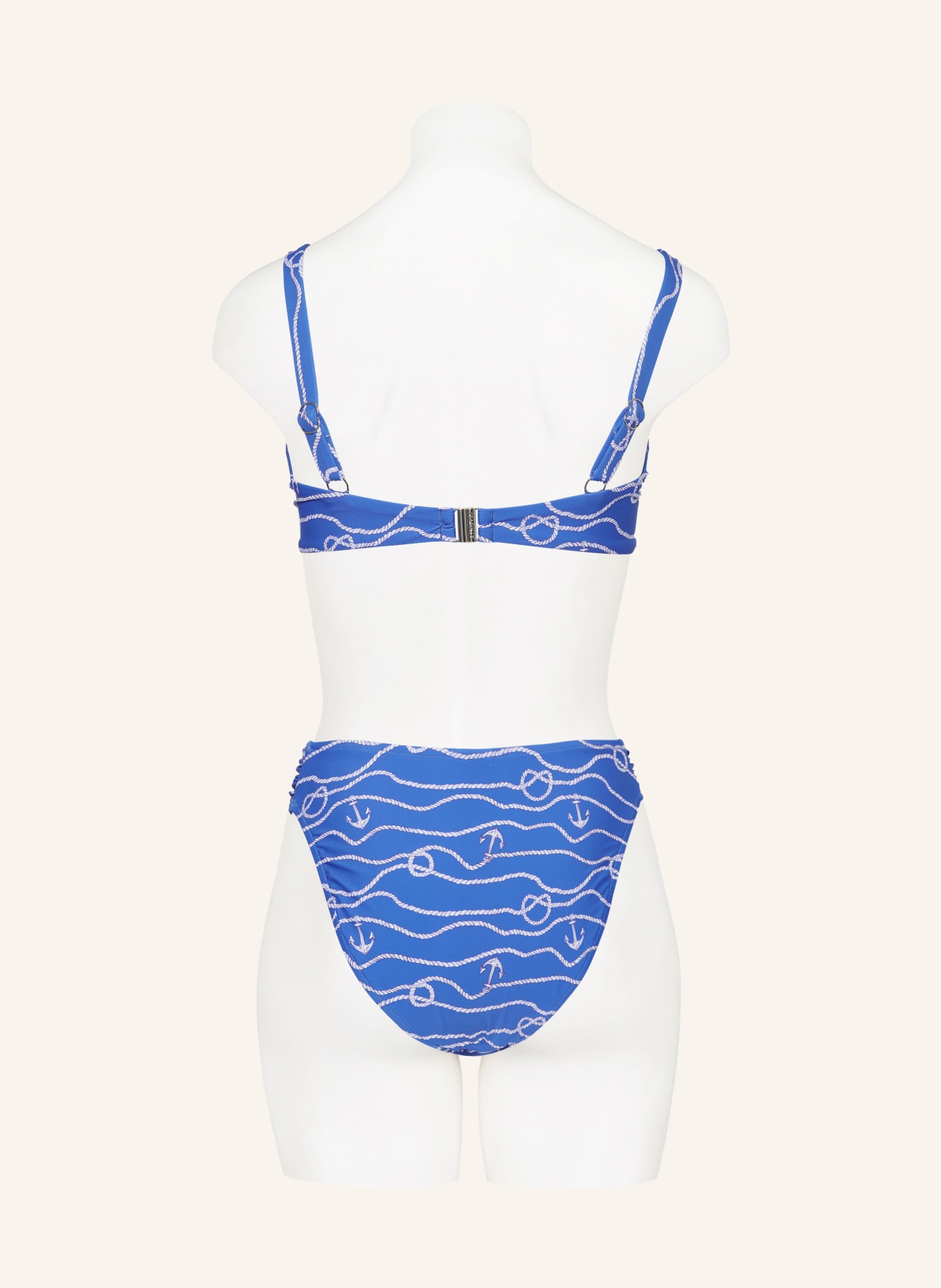 SEAFOLLY Bügel-Bikini-Top SETSAIL, Farbe: BLAU/ WEISS (Bild 3)