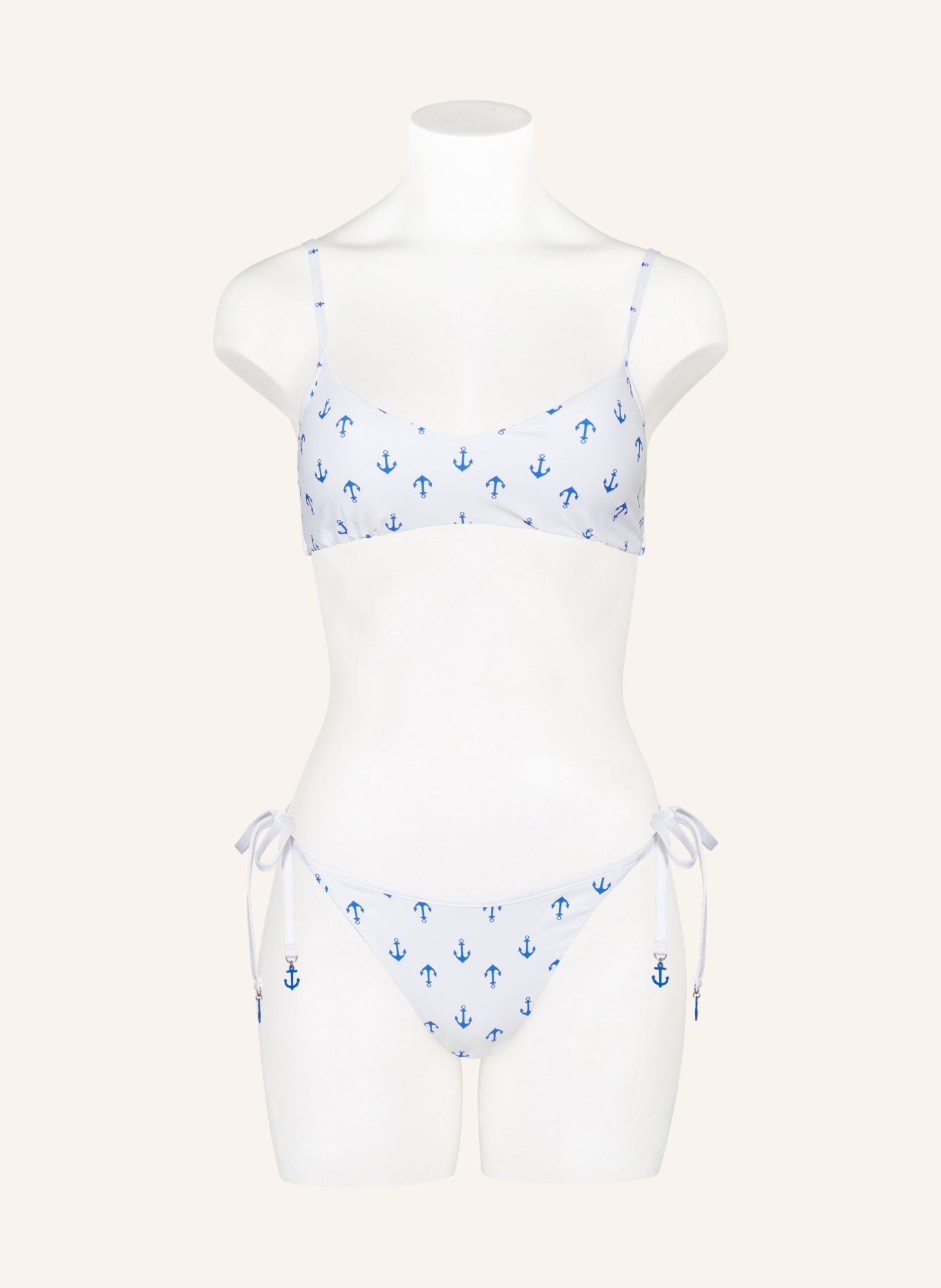 SEAFOLLY Triangle bikini bottoms AHOY reversible, Color: WHITE/ BLUE (Image 2)