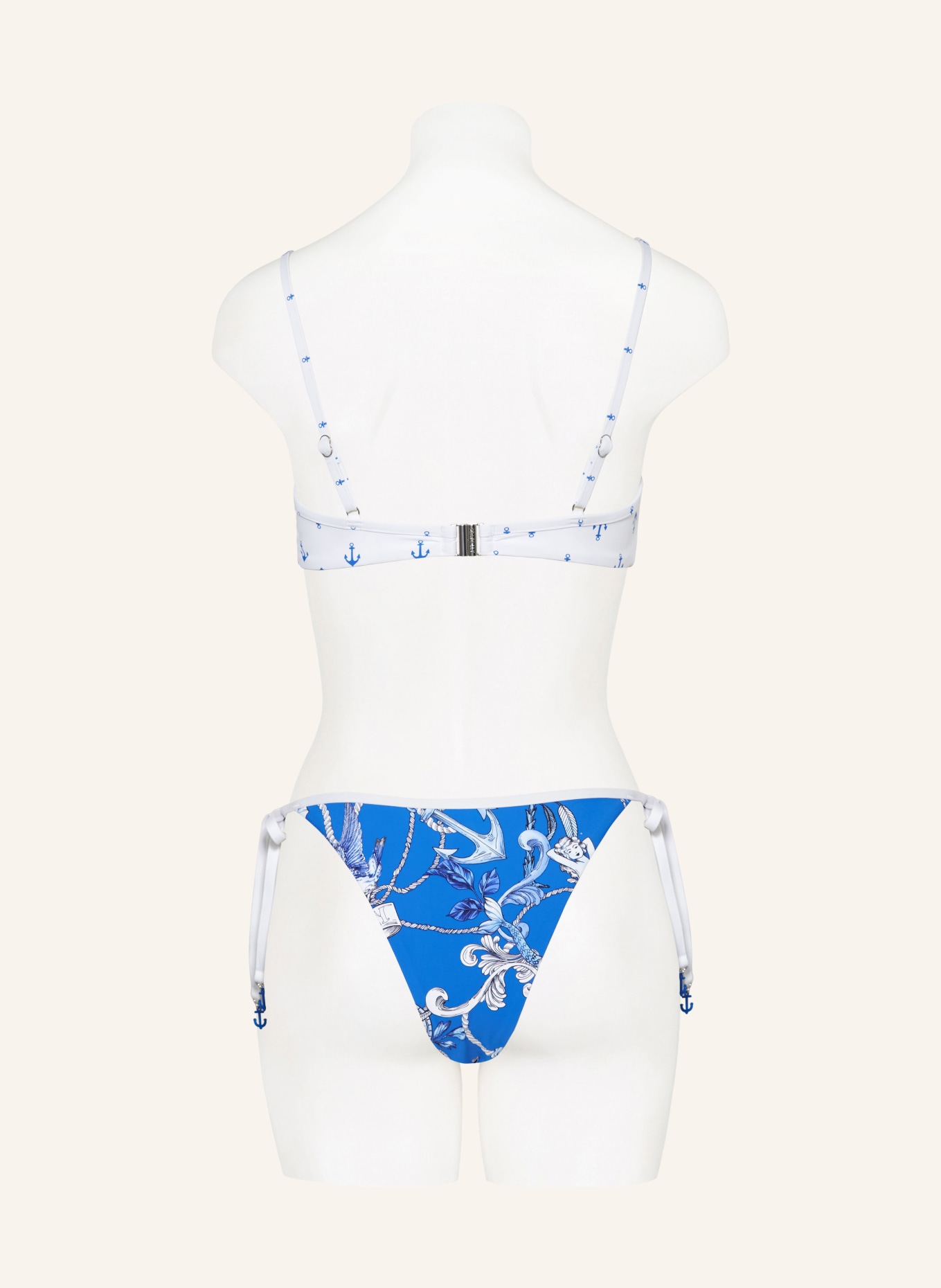 SEAFOLLY Triangle bikini bottoms AHOY reversible, Color: WHITE/ BLUE (Image 5)