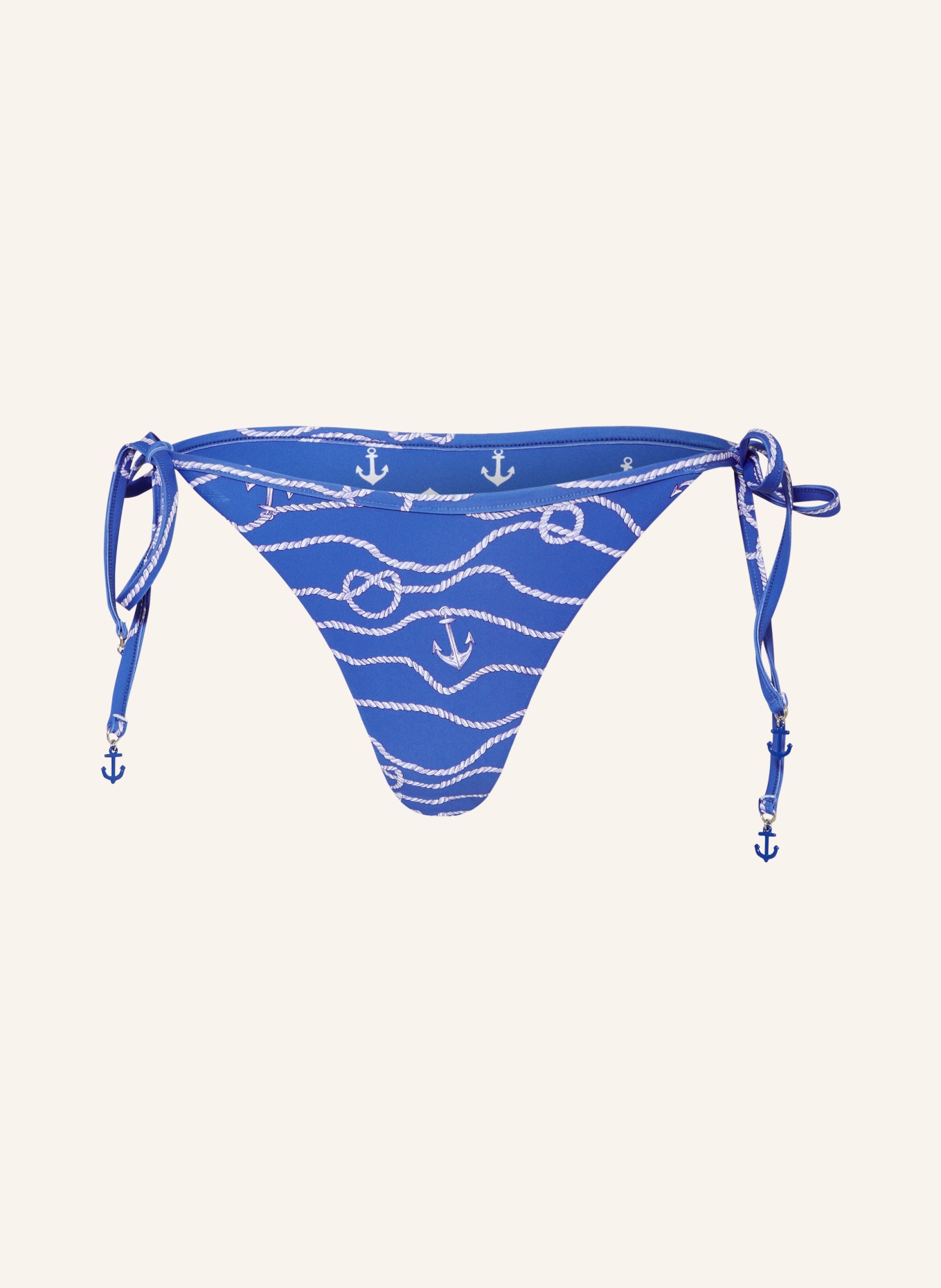 SEAFOLLY Triangle bikini bottoms SETSAIL reversible, Color: BLUE/ WHITE (Image 1)