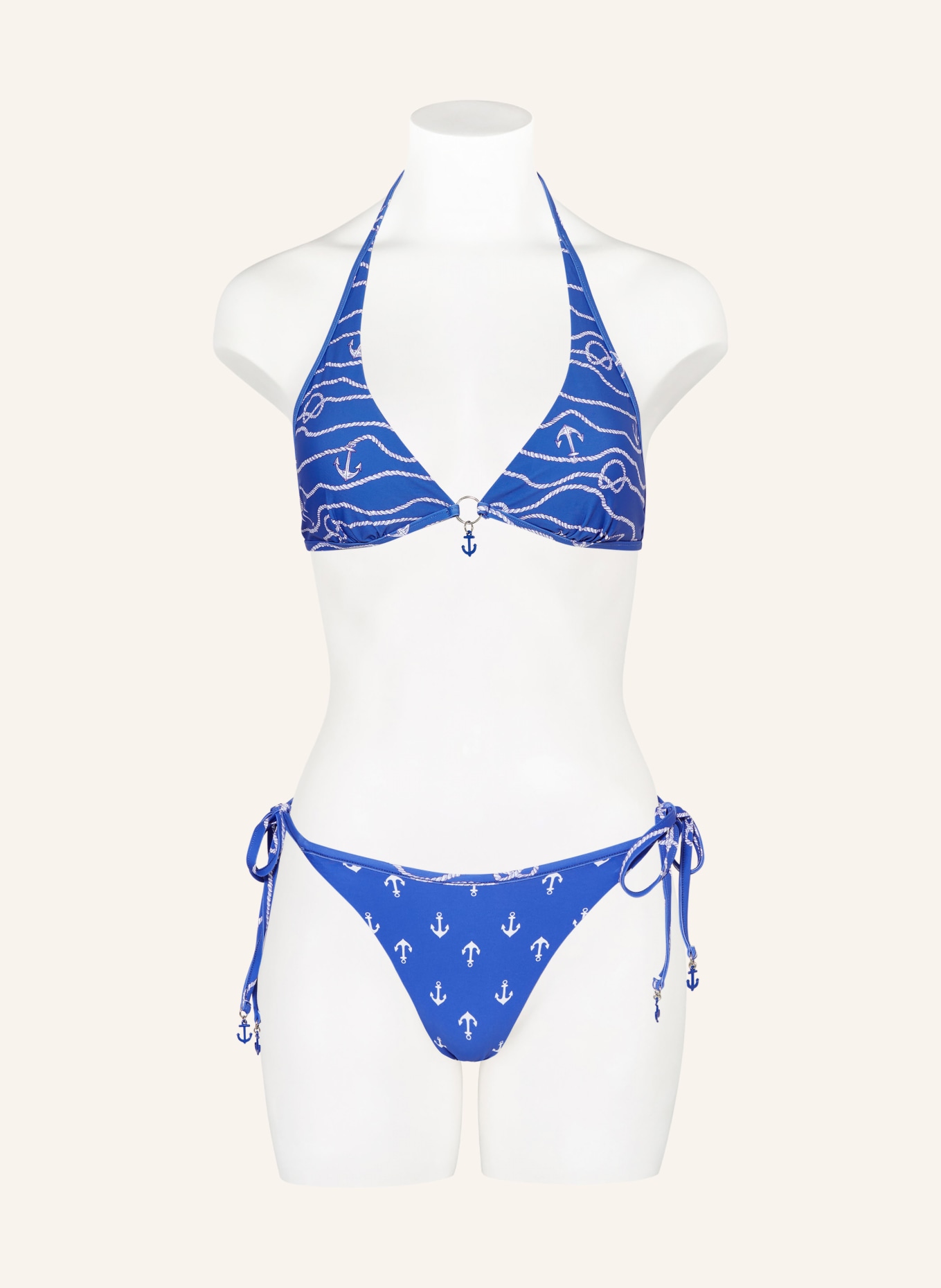 SEAFOLLY Triangle bikini bottoms SETSAIL reversible, Color: BLUE/ WHITE (Image 2)