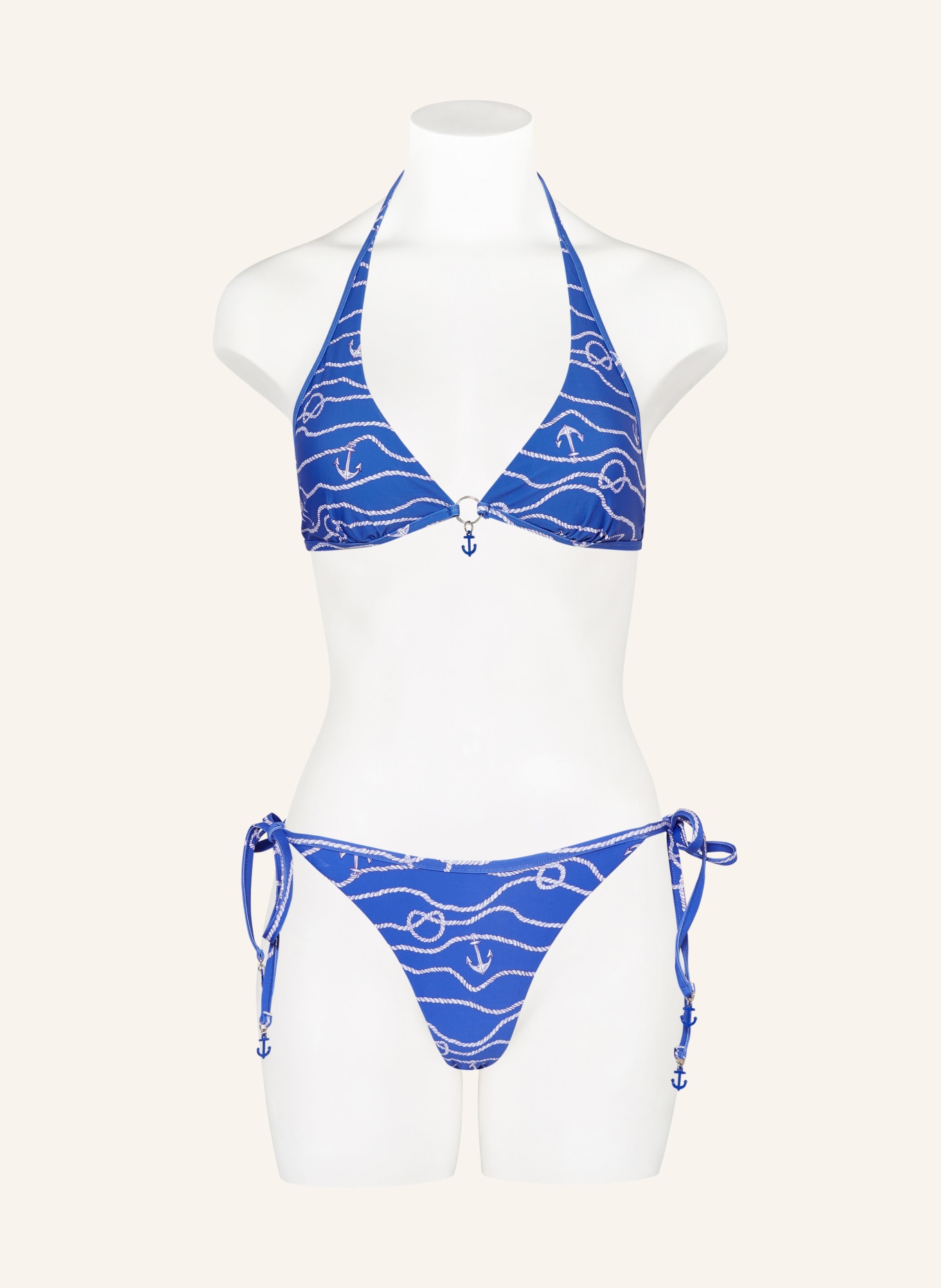 SEAFOLLY Triangel-Bikini-Hose SETSAIL zum Wenden, Farbe: BLAU/ WEISS (Bild 4)