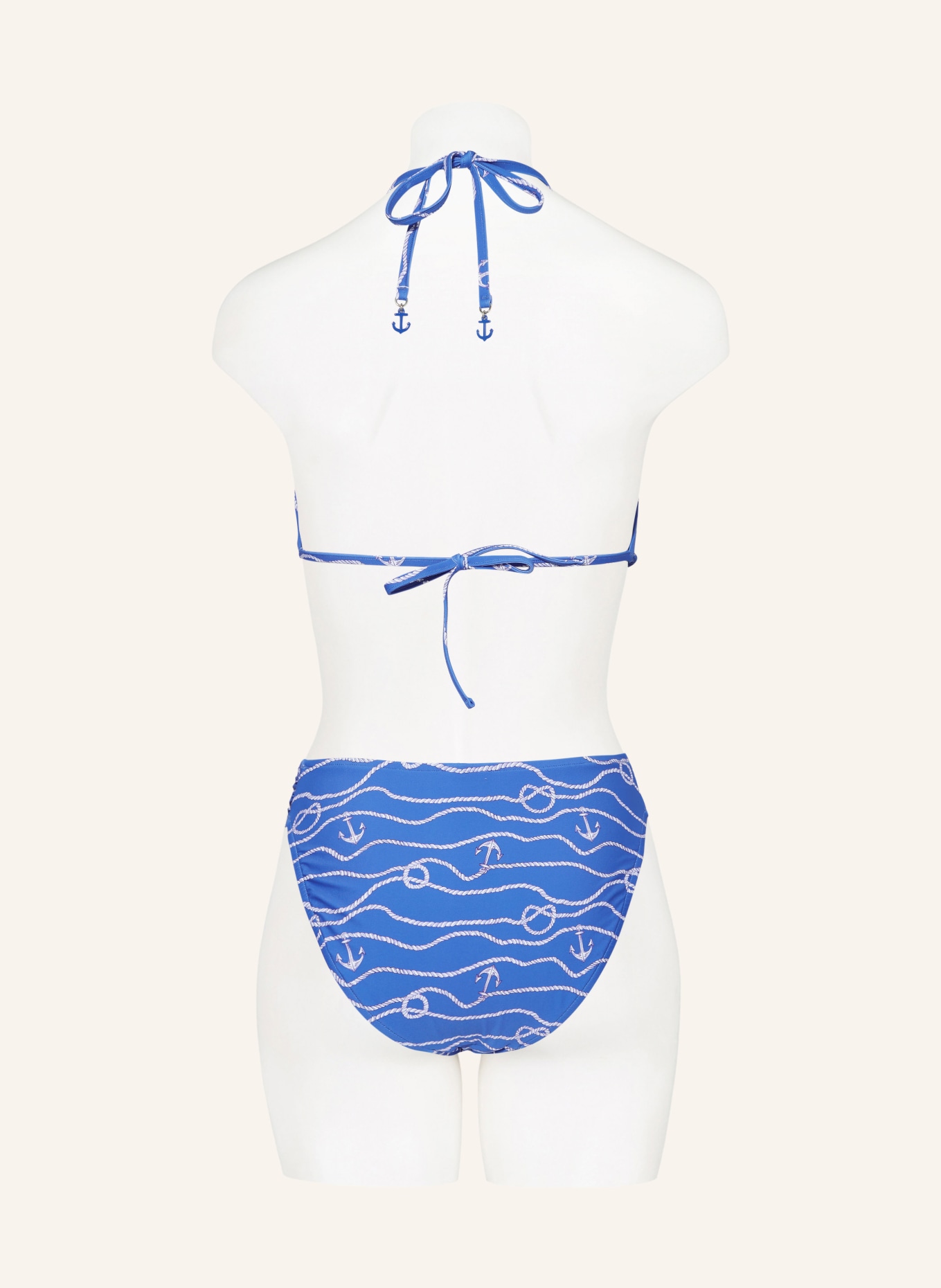 SEAFOLLY Triangle bikini top SETSAIL, Color: BLUE/ WHITE (Image 3)