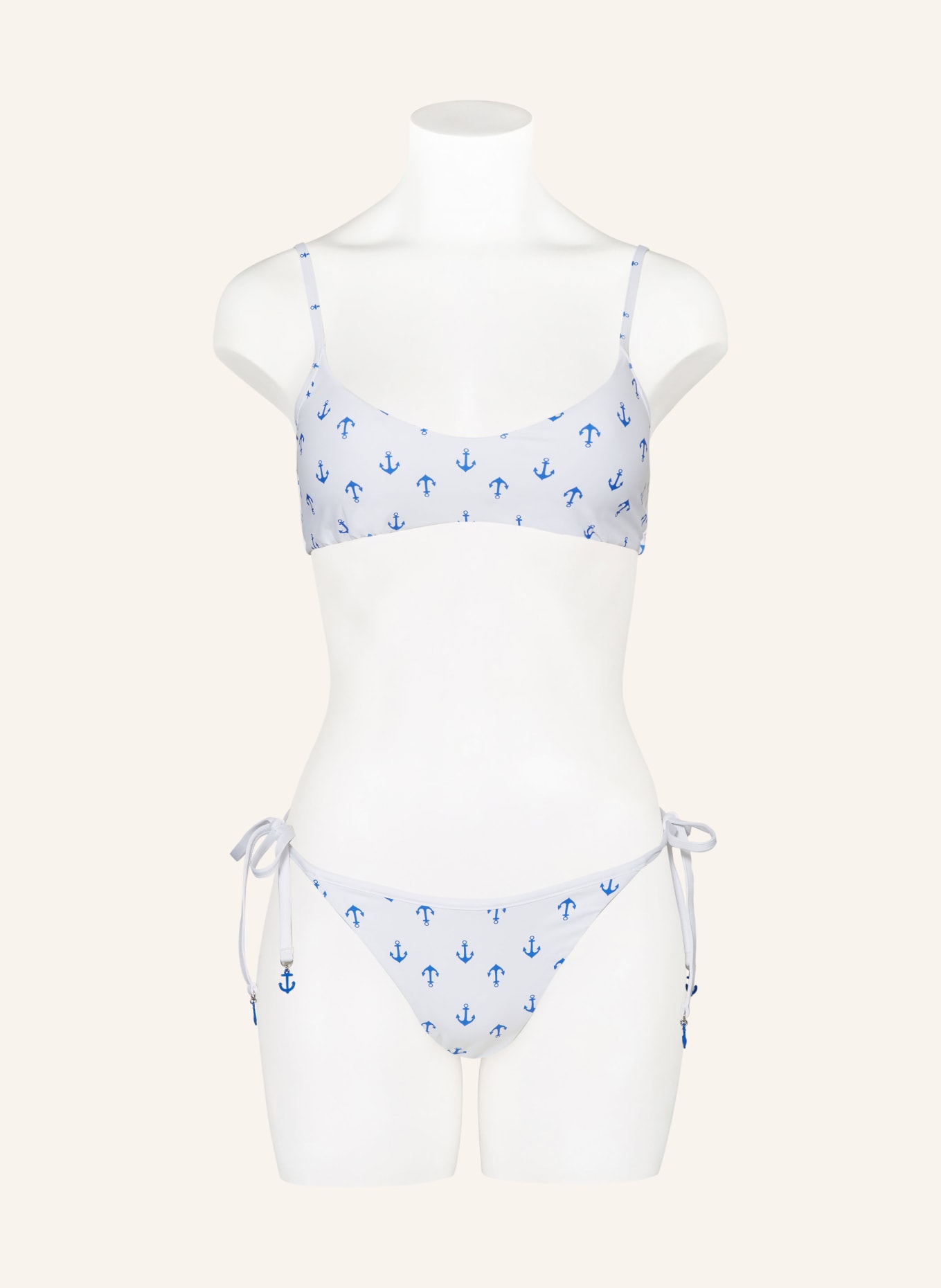 SEAFOLLY Bralette bikini top AHOY, Color: WHITE/ BLUE (Image 2)