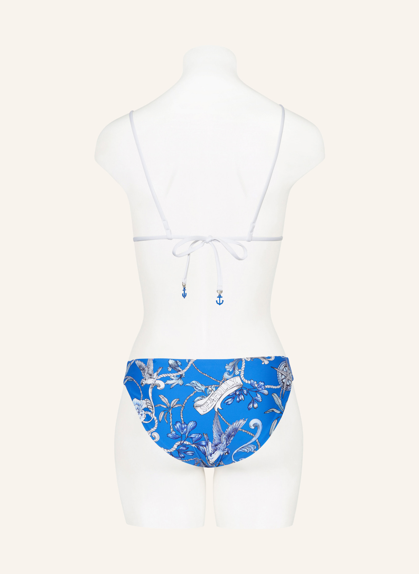 SEAFOLLY Panty bikini bottoms AHOY reversible, Color: BLUE/ WHITE (Image 3)