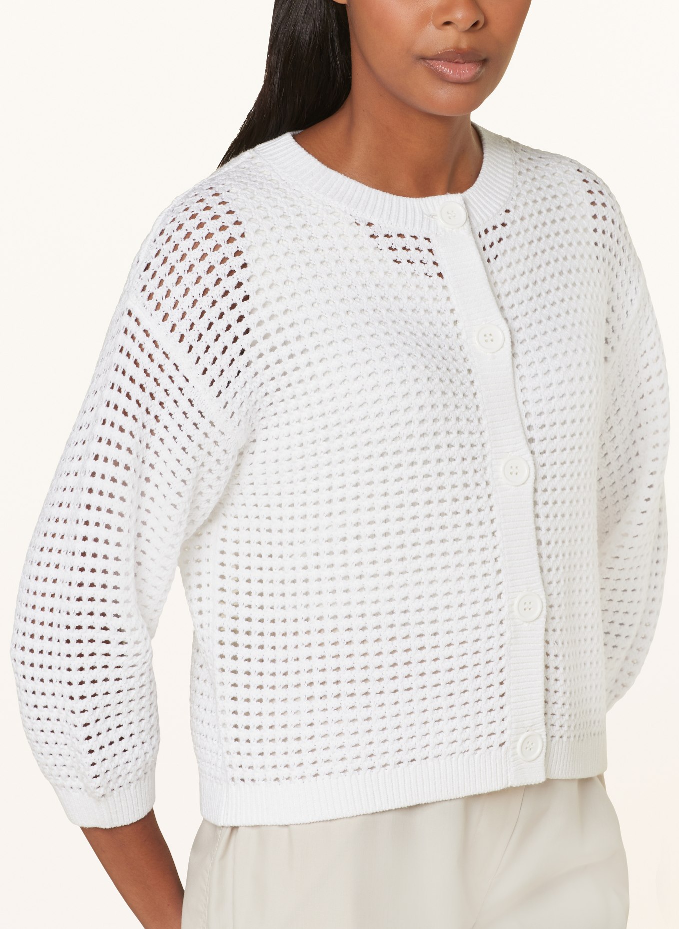 darling harbour Cardigan, Color: WHITE (Image 4)