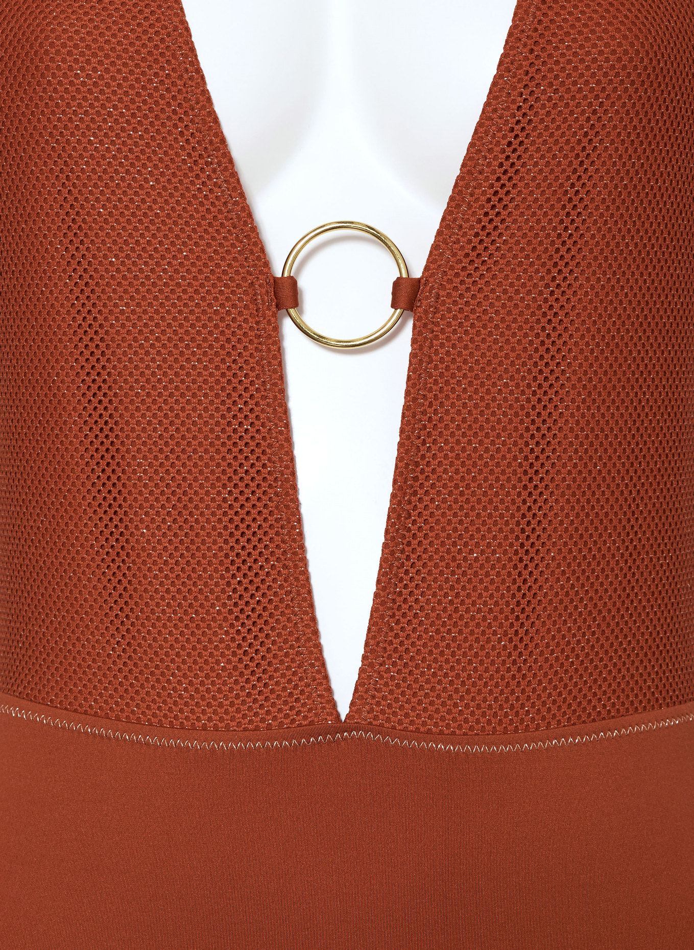 BANANA MOON COUTURE Neckholder-Badeanzug SUNCRES CAITITU mit Glitzergarn, Farbe: BRAUN (Bild 4)