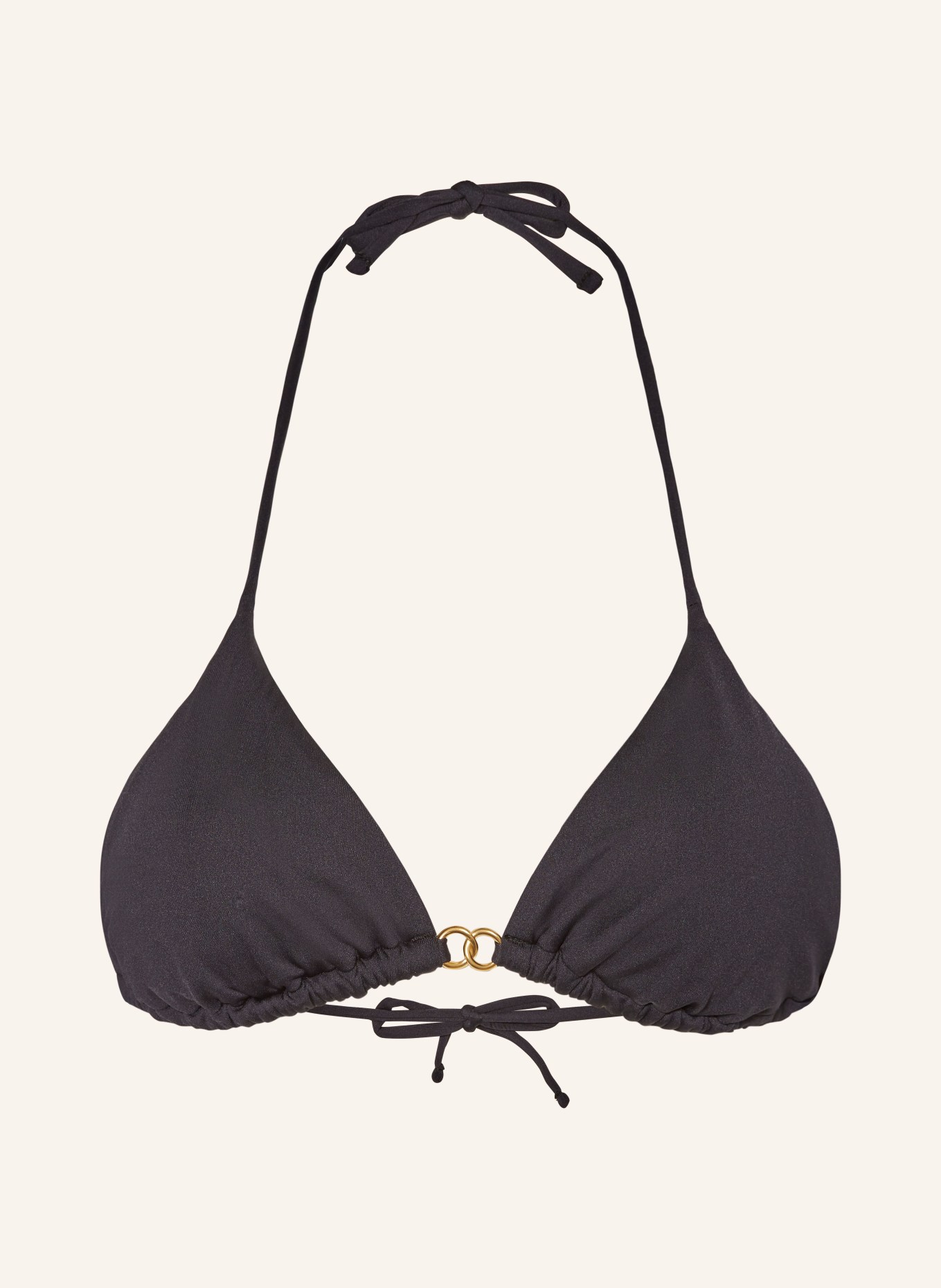 BANANA MOON COUTURE Triangle bikini top AYADA JOTRAO, Color: BLACK (Image 1)