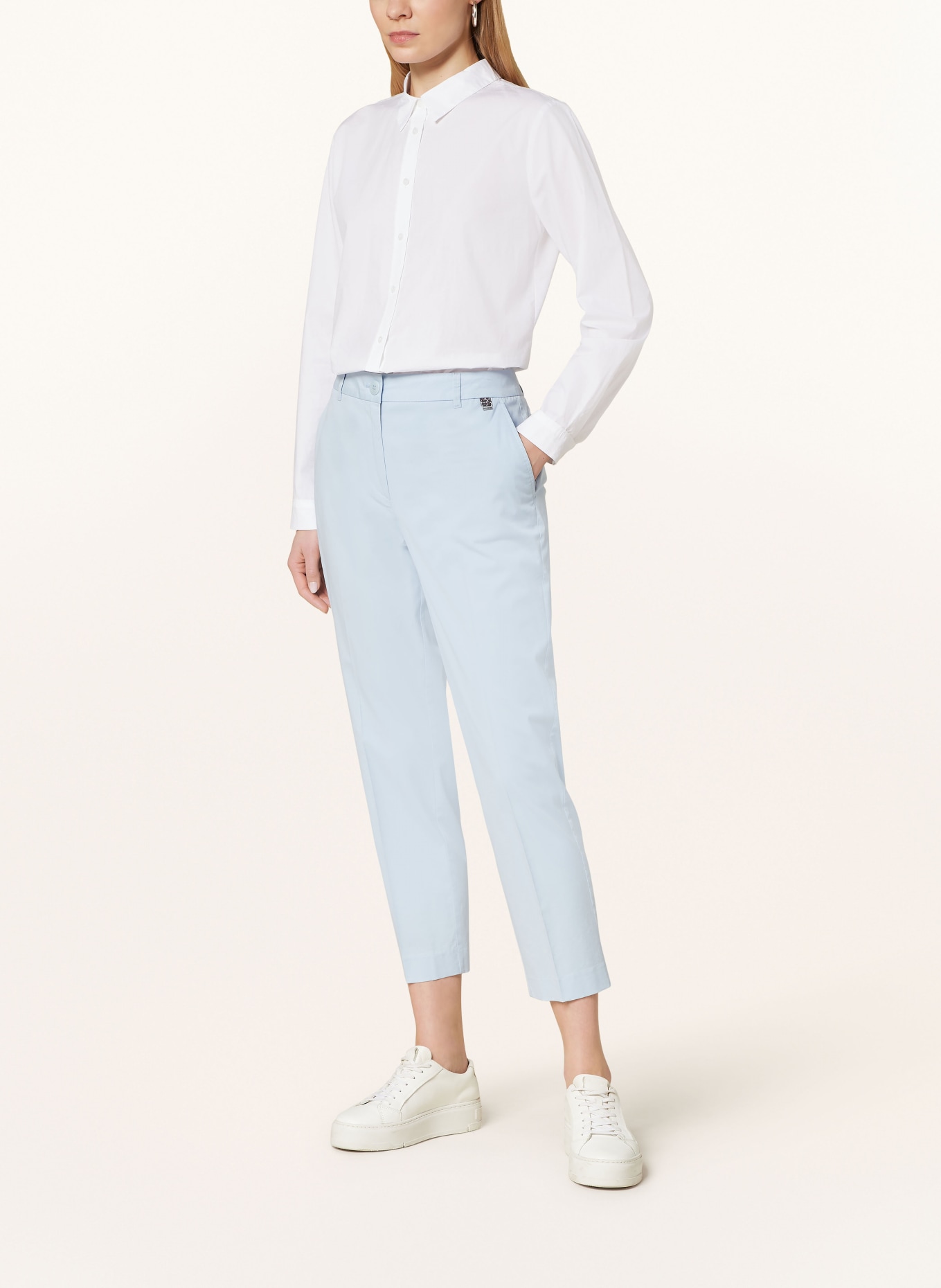 MARC CAIN 7/8 pants, Color: LIGHT BLUE (Image 2)