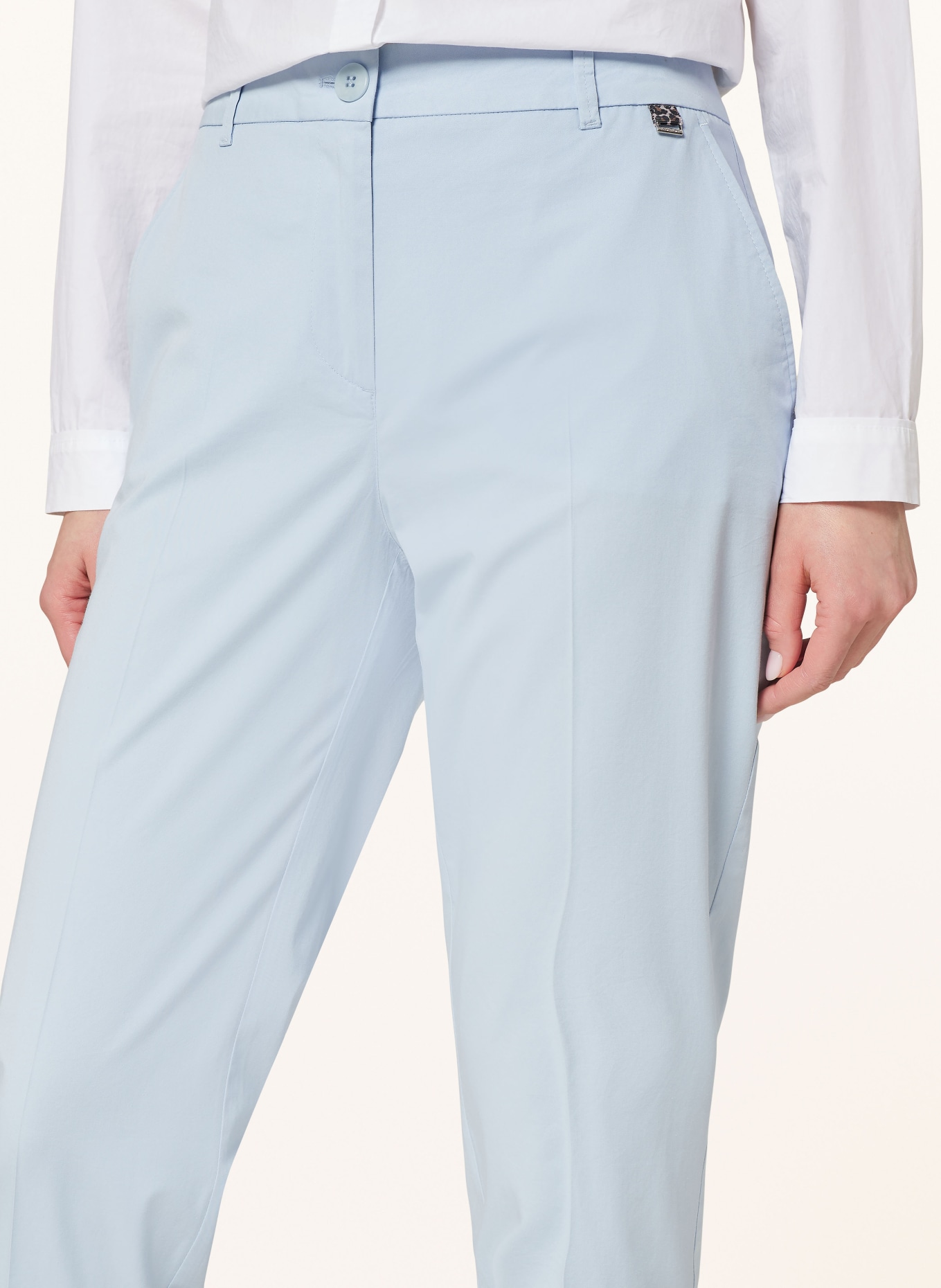 MARC CAIN 7/8 pants, Color: LIGHT BLUE (Image 5)