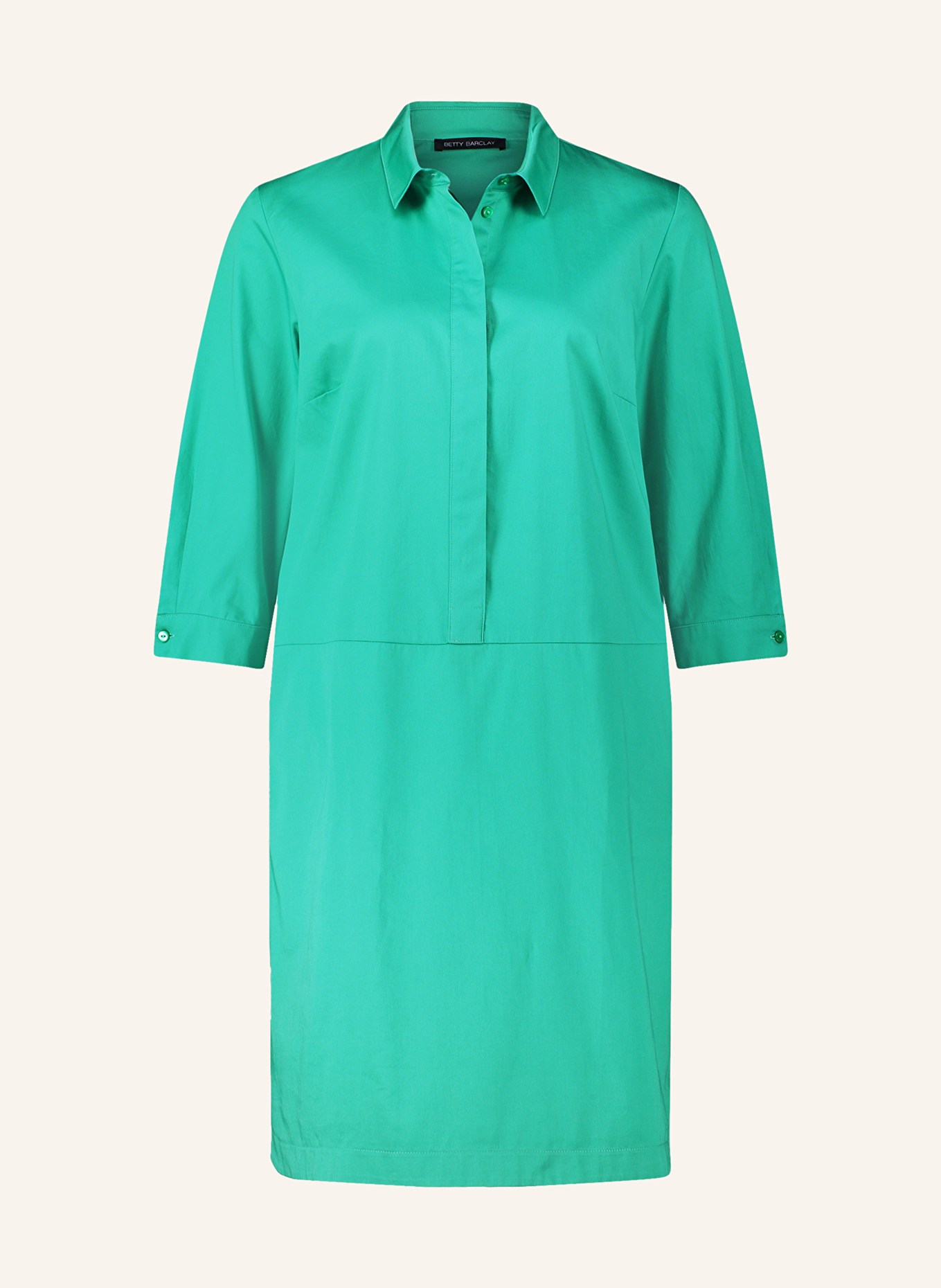 Betty Barclay Shirt dress with 3/4 sleeves, Color: GREEN (Image 1)