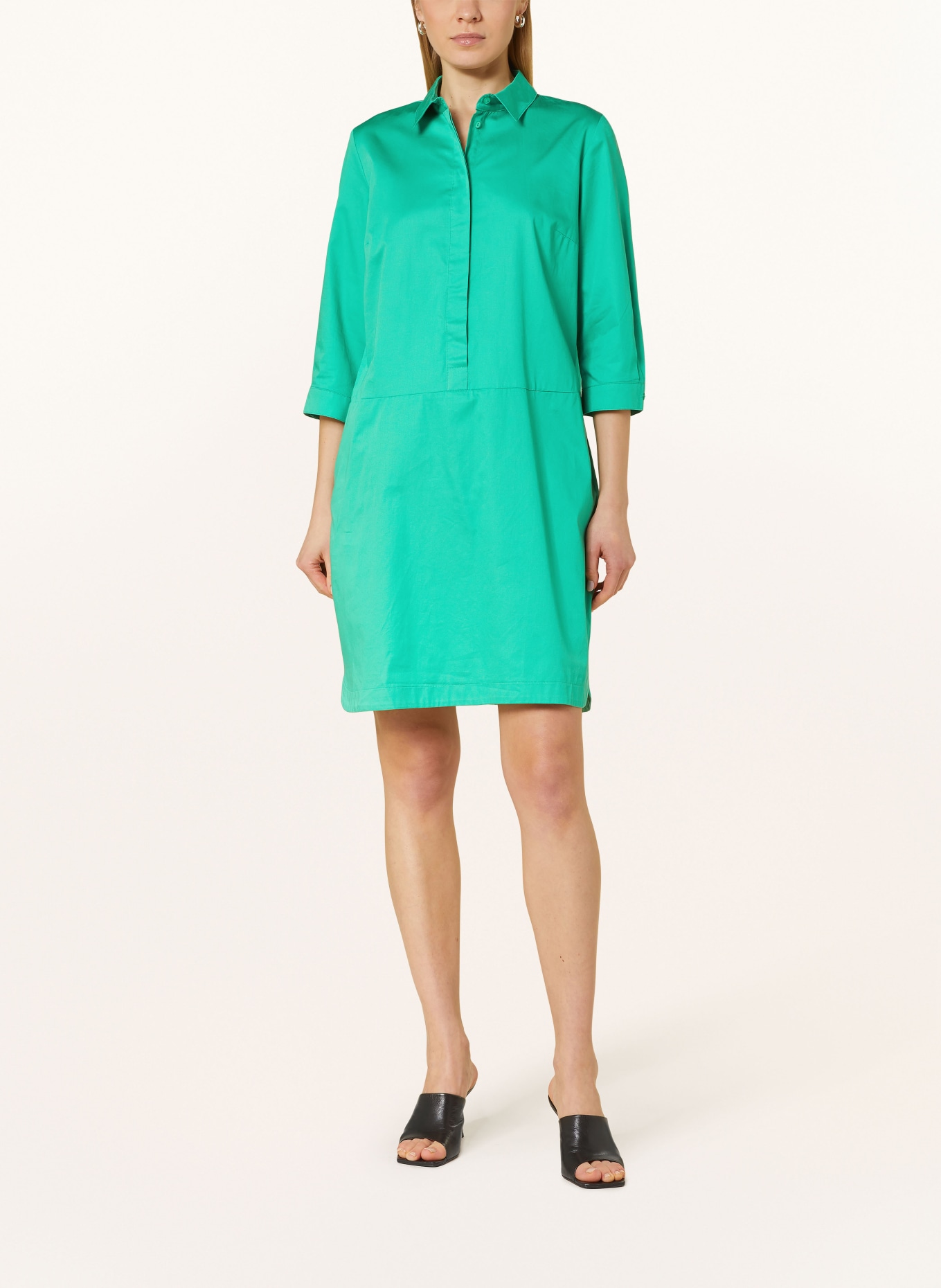 Betty Barclay Shirt dress with 3/4 sleeves, Color: GREEN (Image 2)