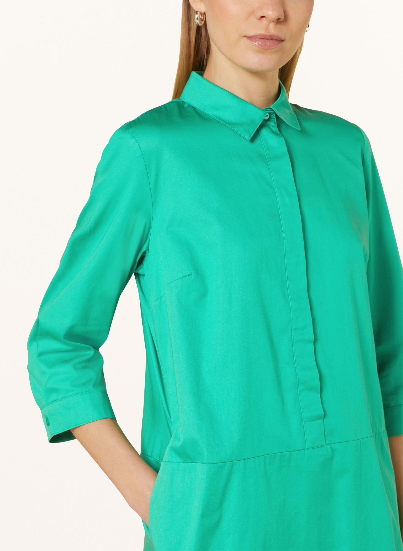 Betty Barclay Shirt dress with 3/4 sleeves, Color: GREEN (Image 4)