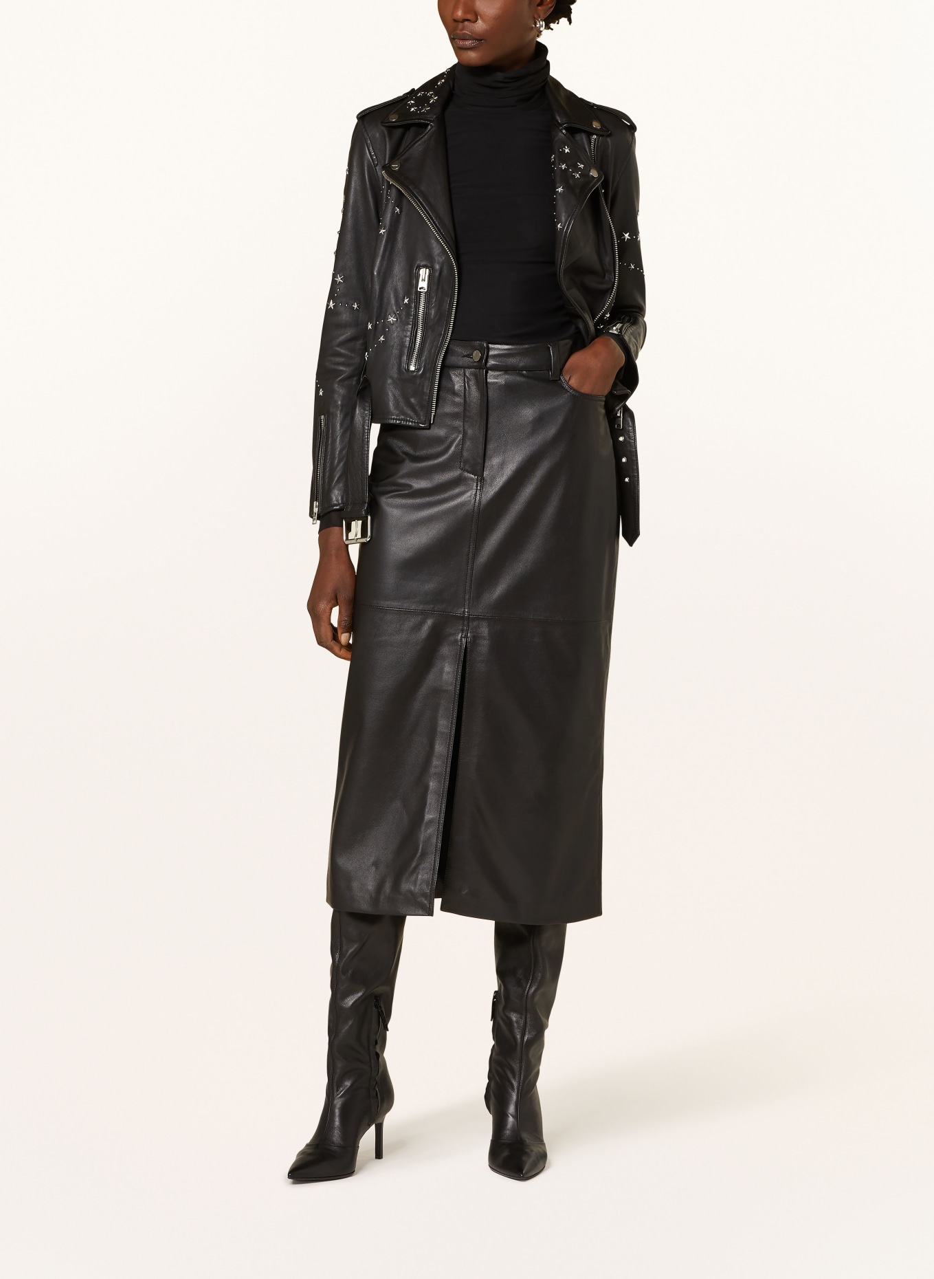 STUDIO AR Rock JEZRA in leather look, Color: BLACK (Image 2)