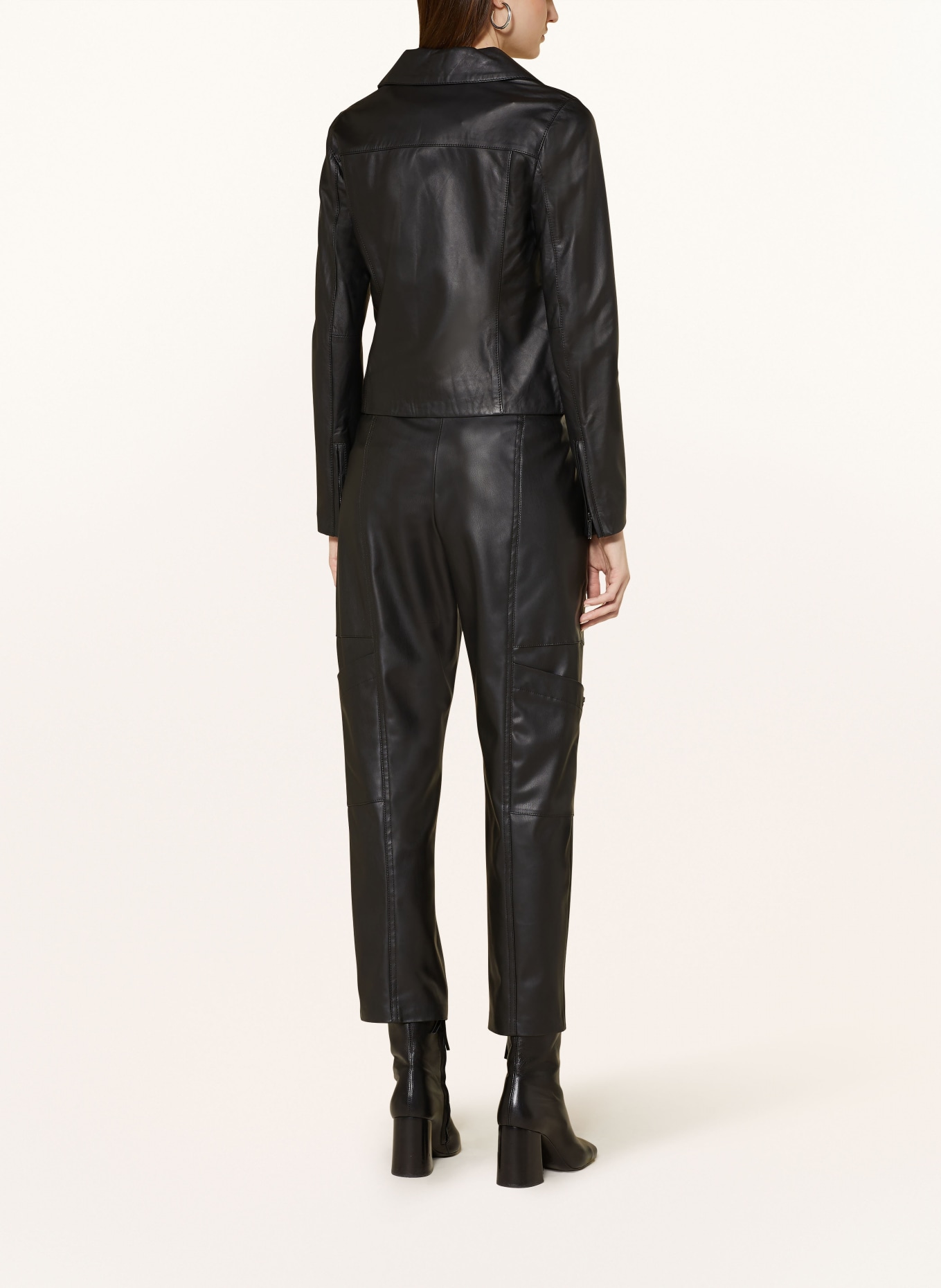 STUDIO AR Leather jacket RYLAN, Color: BLACK (Image 3)