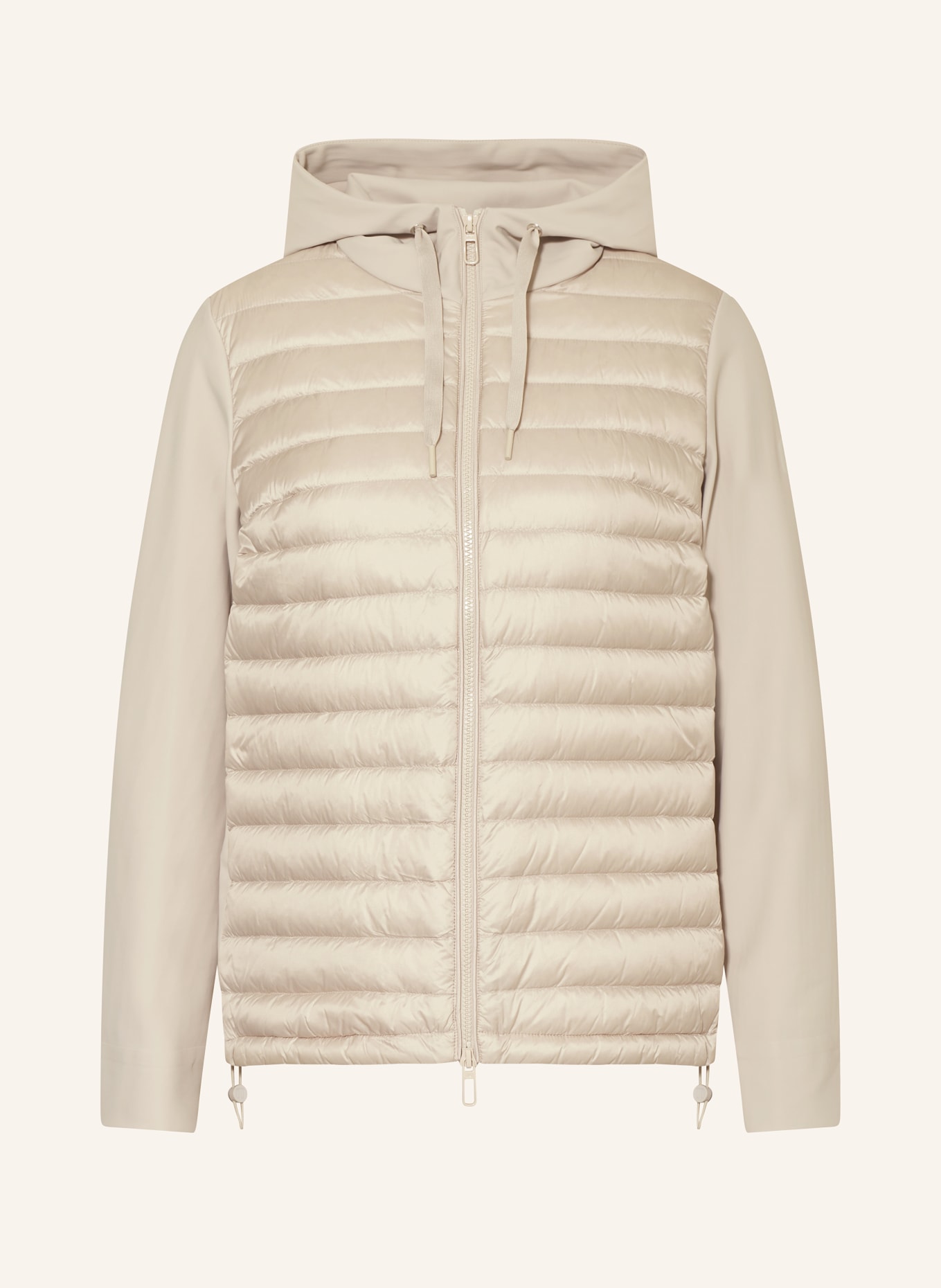 DUNO Down jacket ISIDE in mixed materials, Color: BEIGE (Image 1)