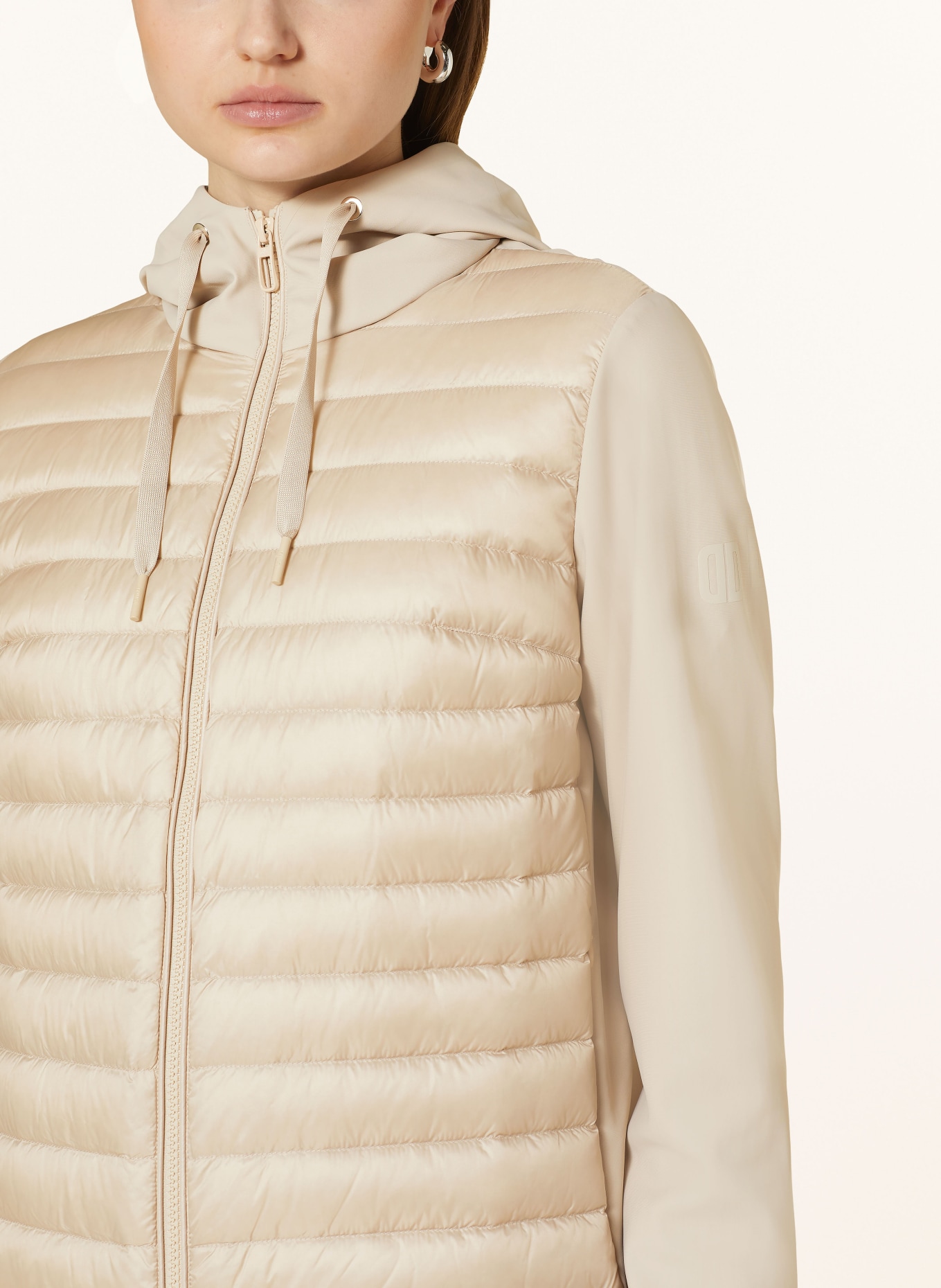 DUNO Down jacket ISIDE in mixed materials, Color: BEIGE (Image 5)