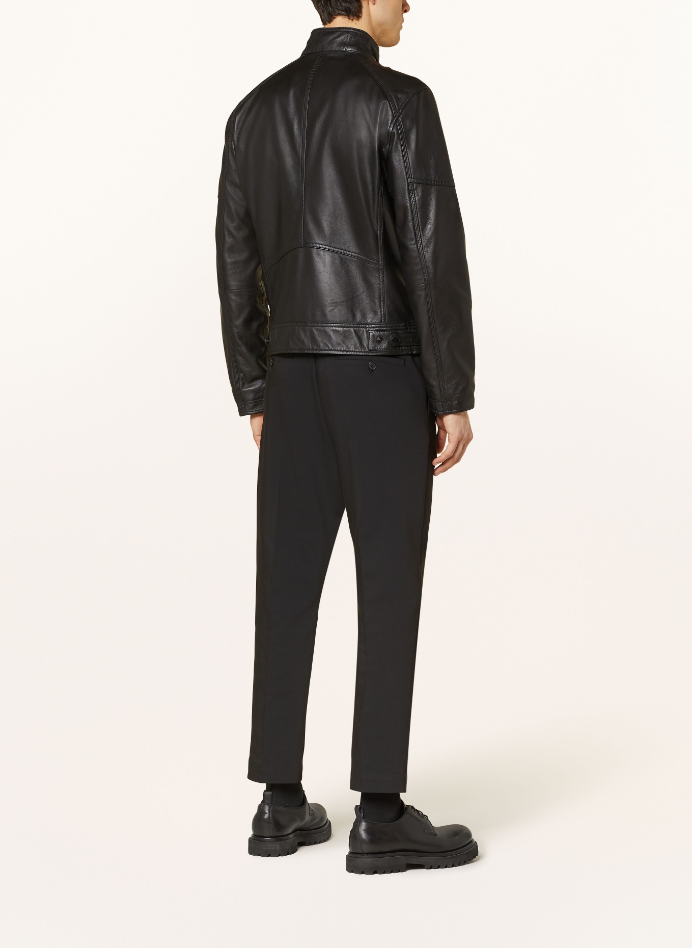 STRELLSON Leather jacket PRESTON, Color: BLACK (Image 3)