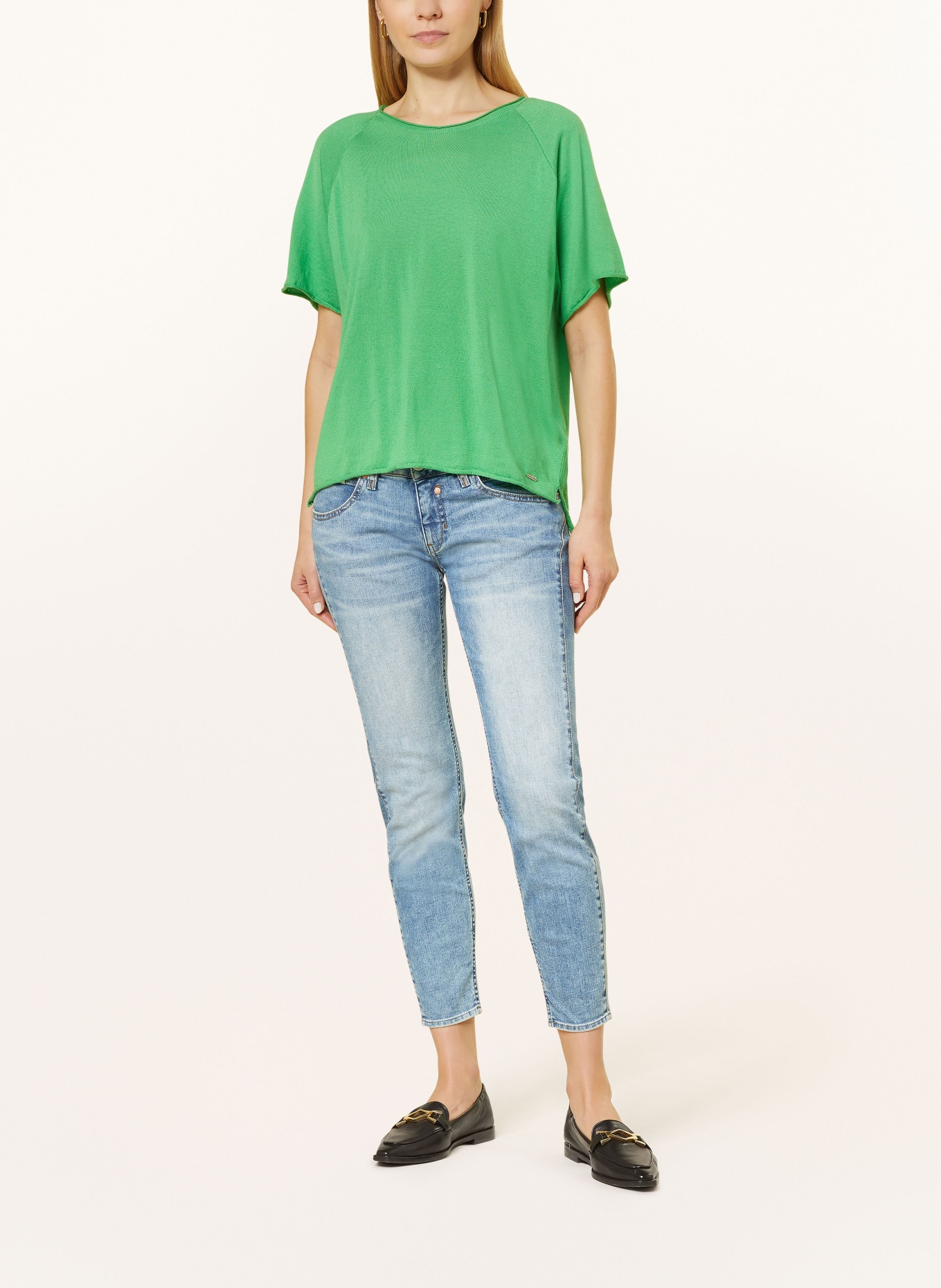 Herrlicher Knit shirt REA, Color: GREEN (Image 2)