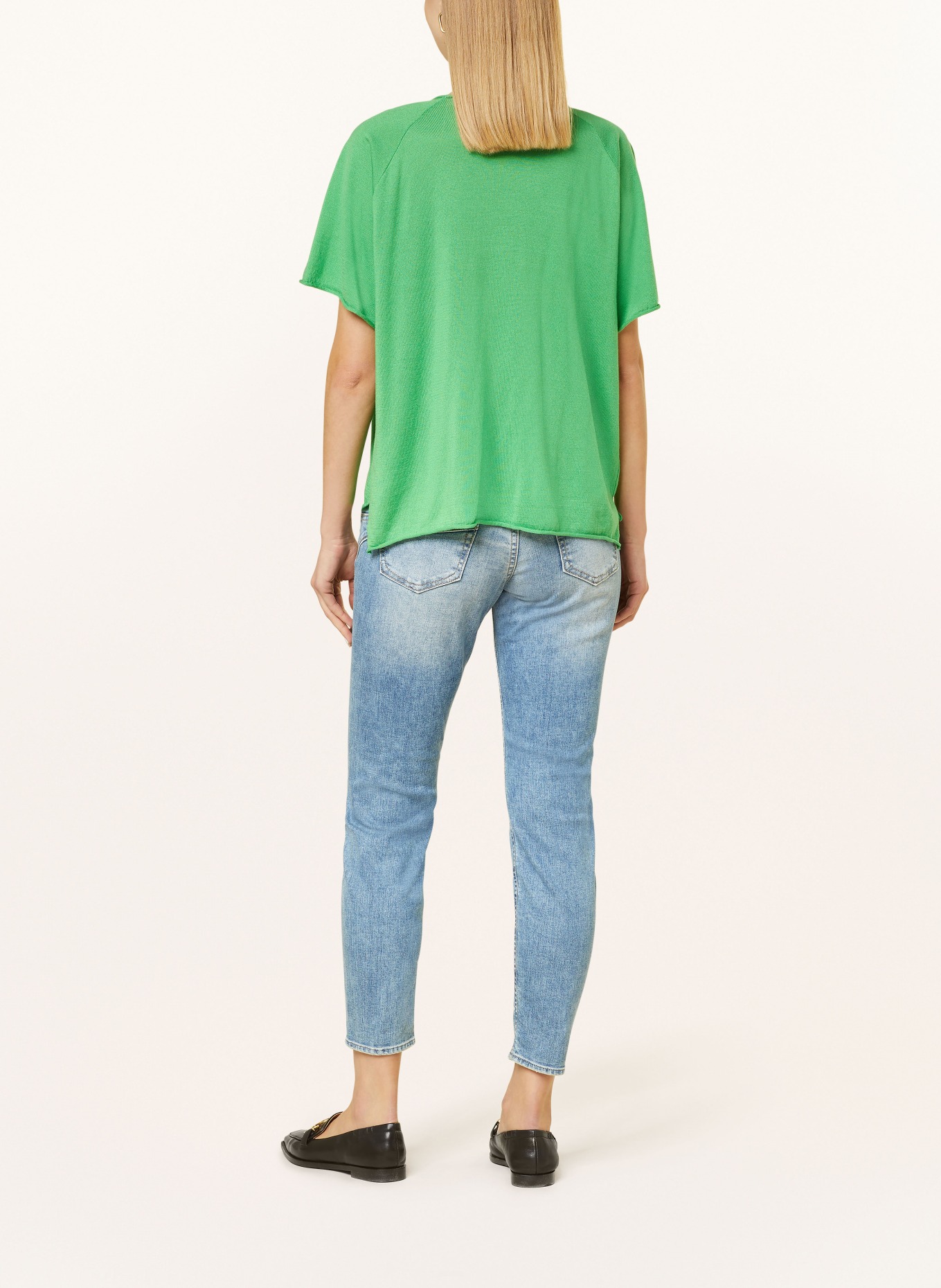 Herrlicher Knit shirt REA, Color: GREEN (Image 3)