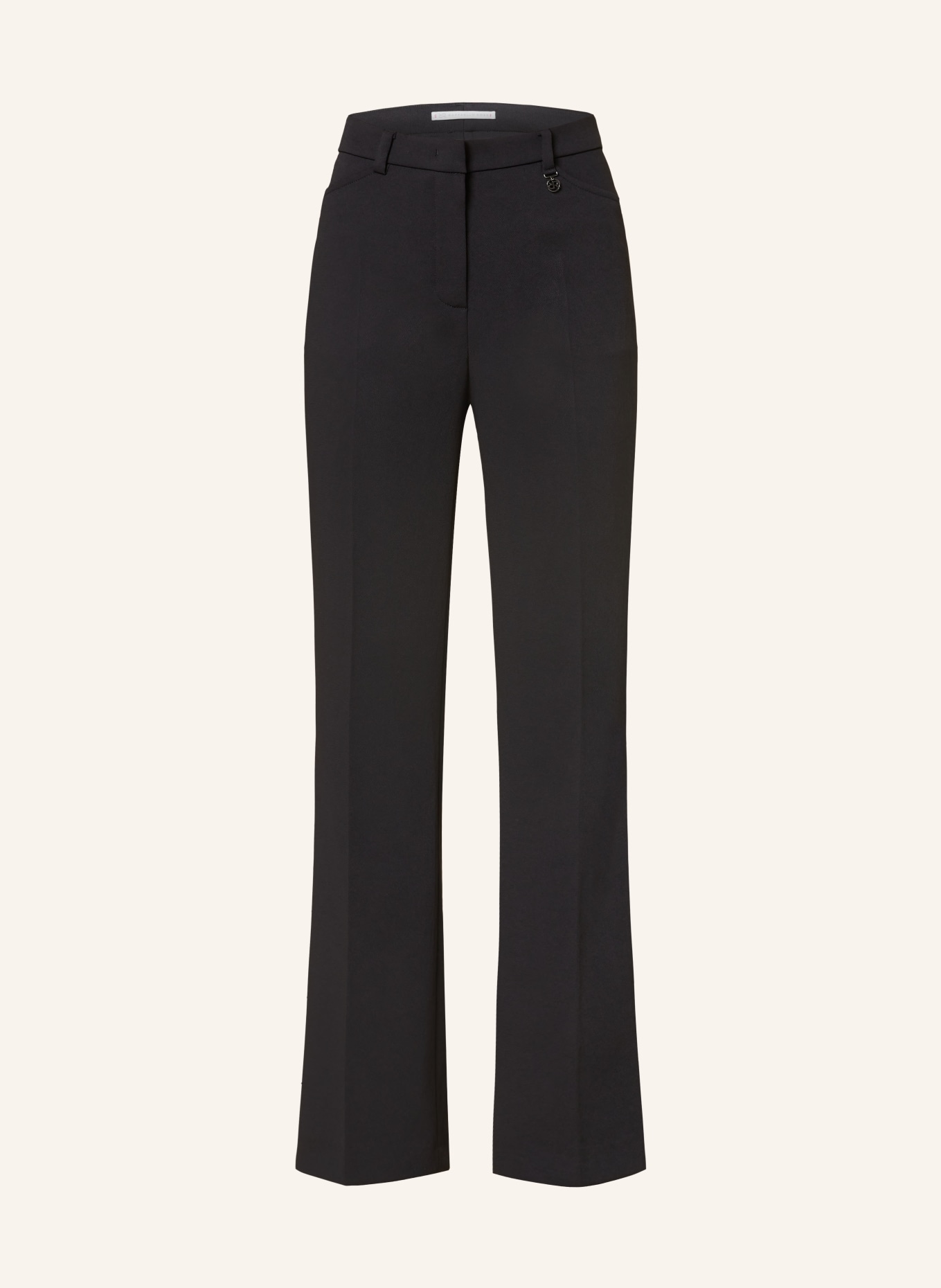 RAFFAELLO ROSSI Wide leg trousers MEDINA, Color: BLACK (Image 1)