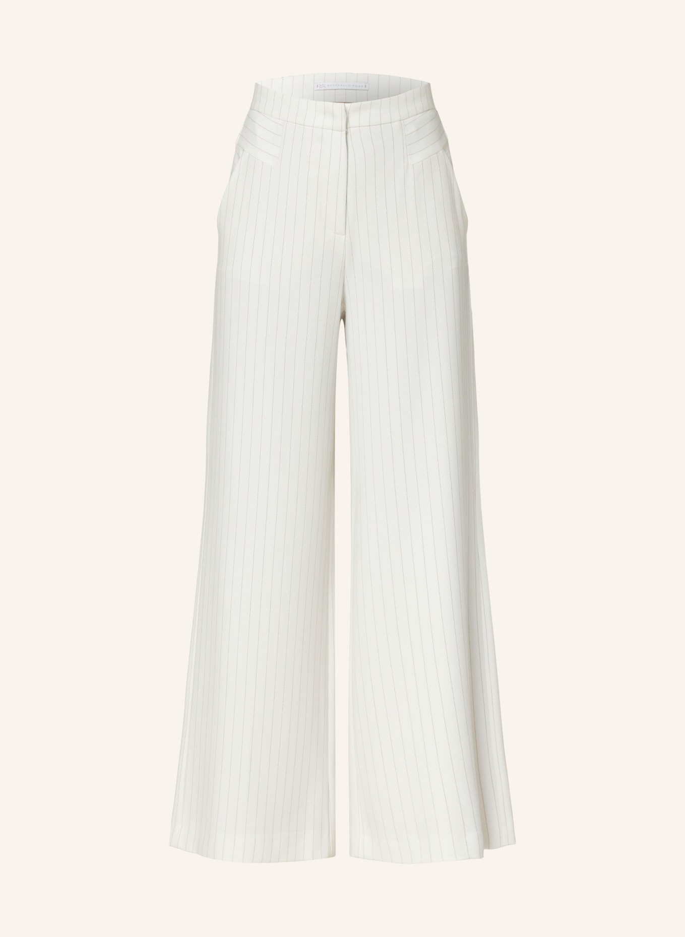 RAFFAELLO ROSSI Wide leg trousers XENIA, Color: WHITE (Image 1)