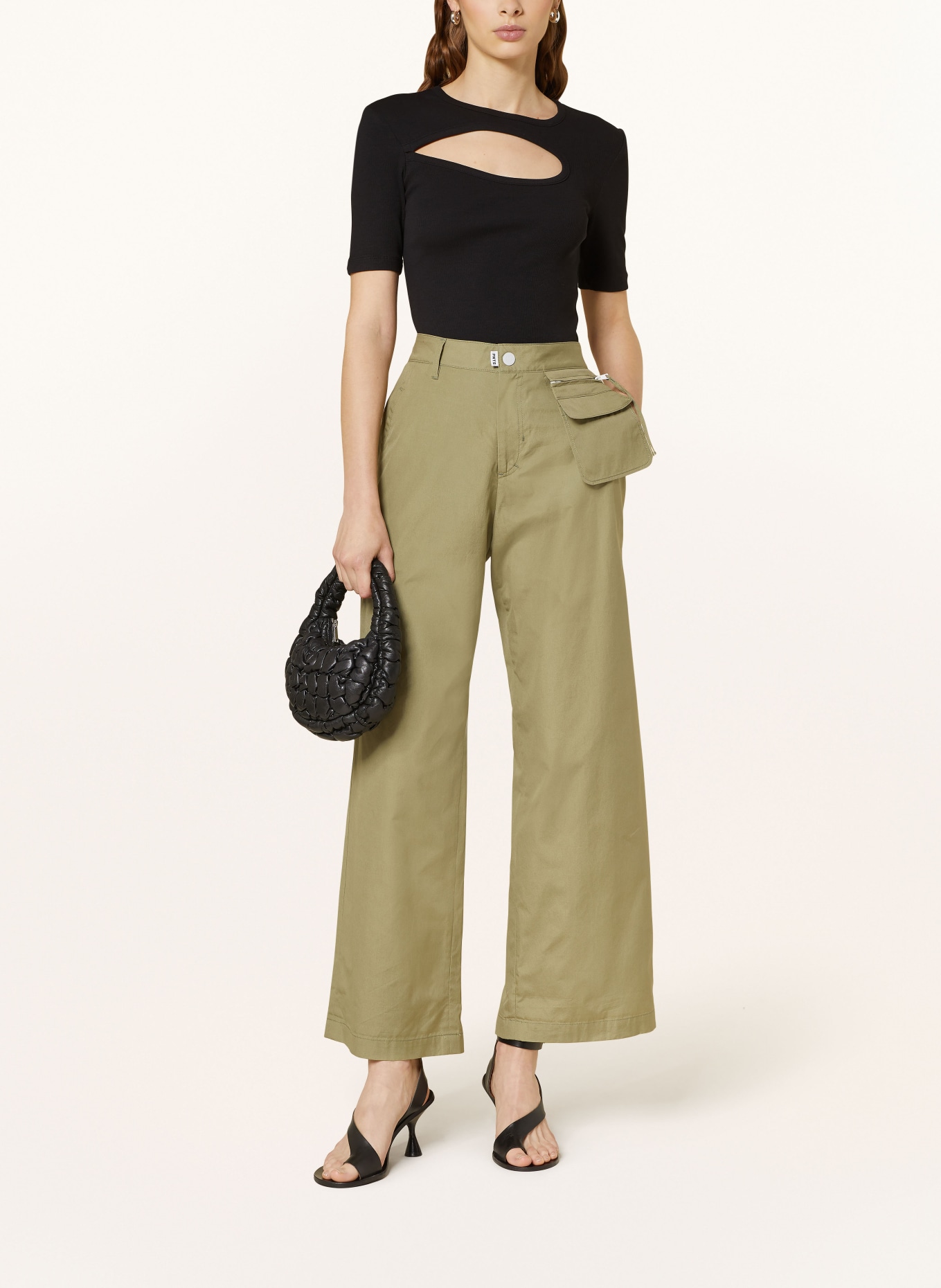 PNTS Trousers THE STRAIGHT, Color: OLIVE (Image 2)