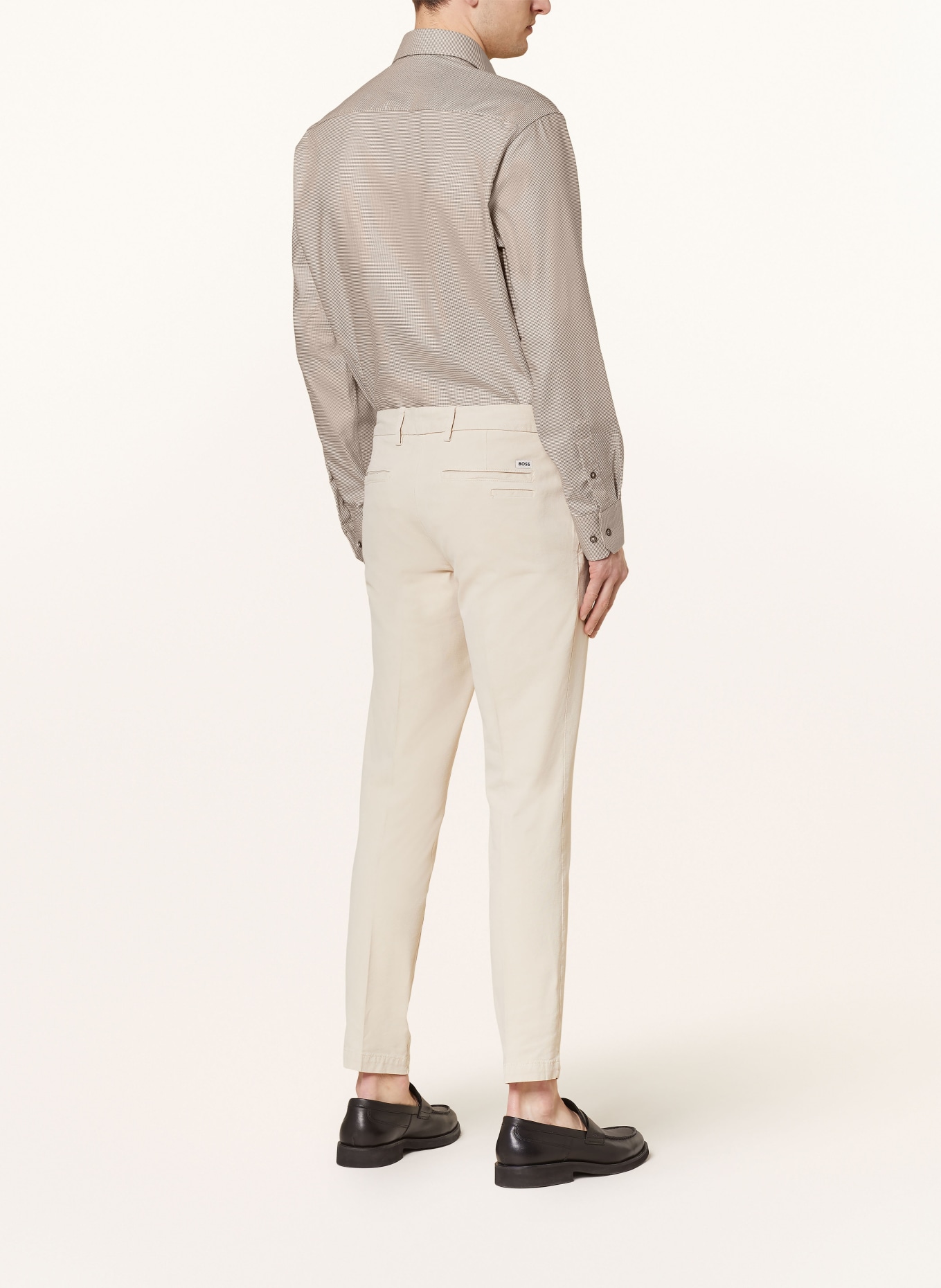 ETERNA Shirt comfort fit, Color: DARK BROWN/ WHITE (Image 3)