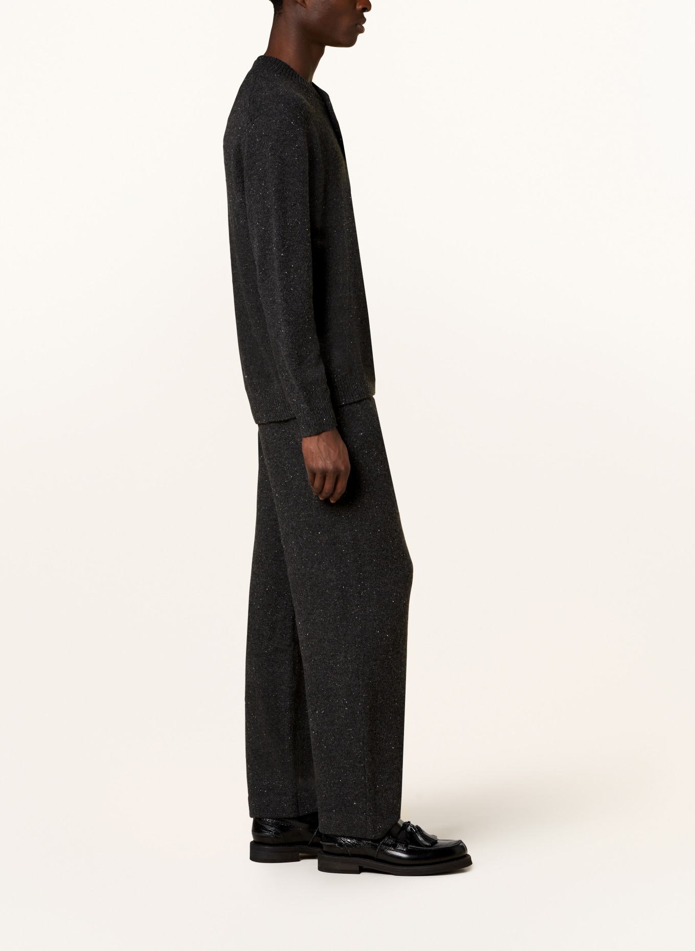 COS Knit trousers in cashmere, Color: GRAY (Image 4)