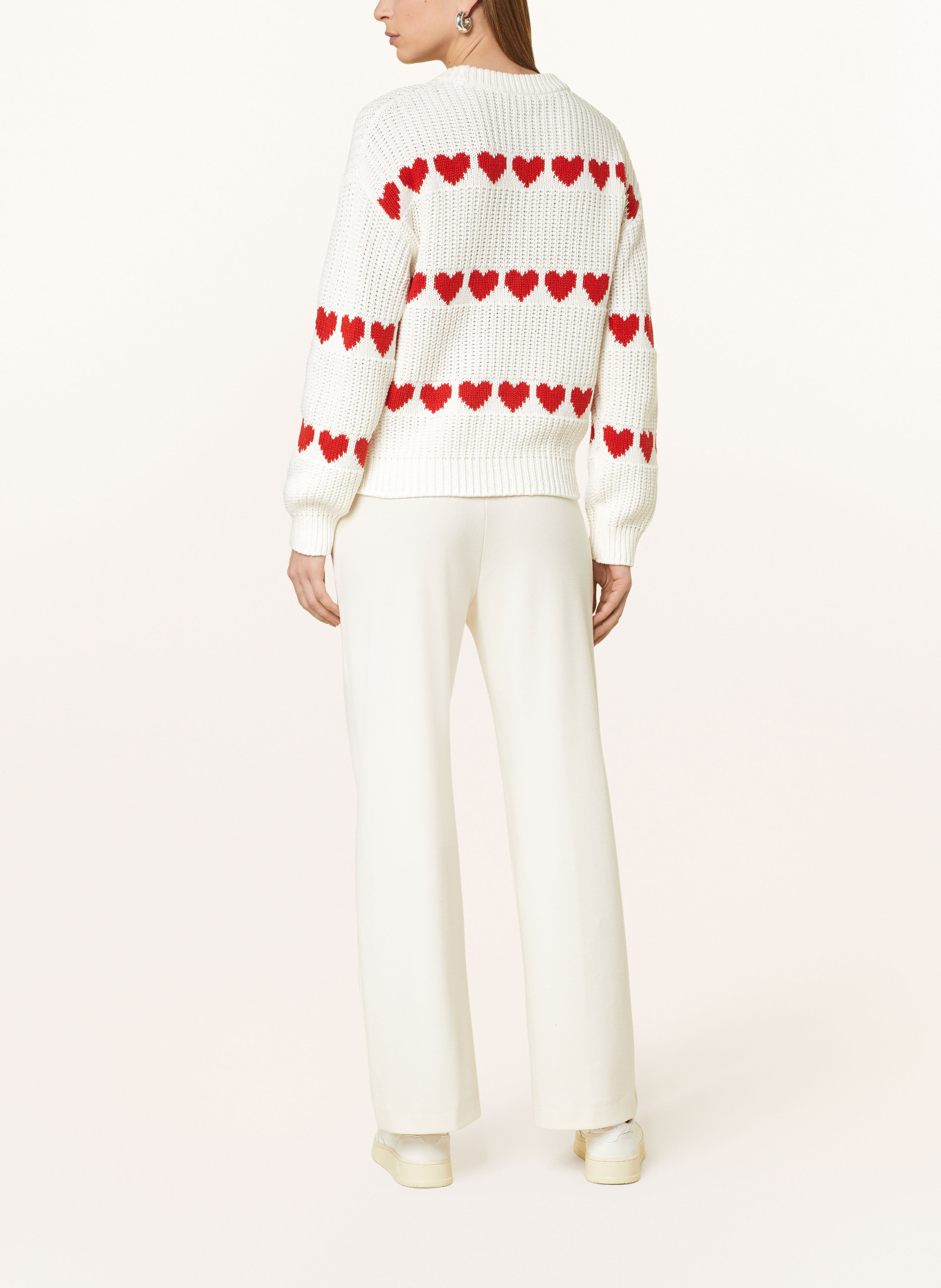 oui Sweater, Color: WHITE/ RED (Image 3)