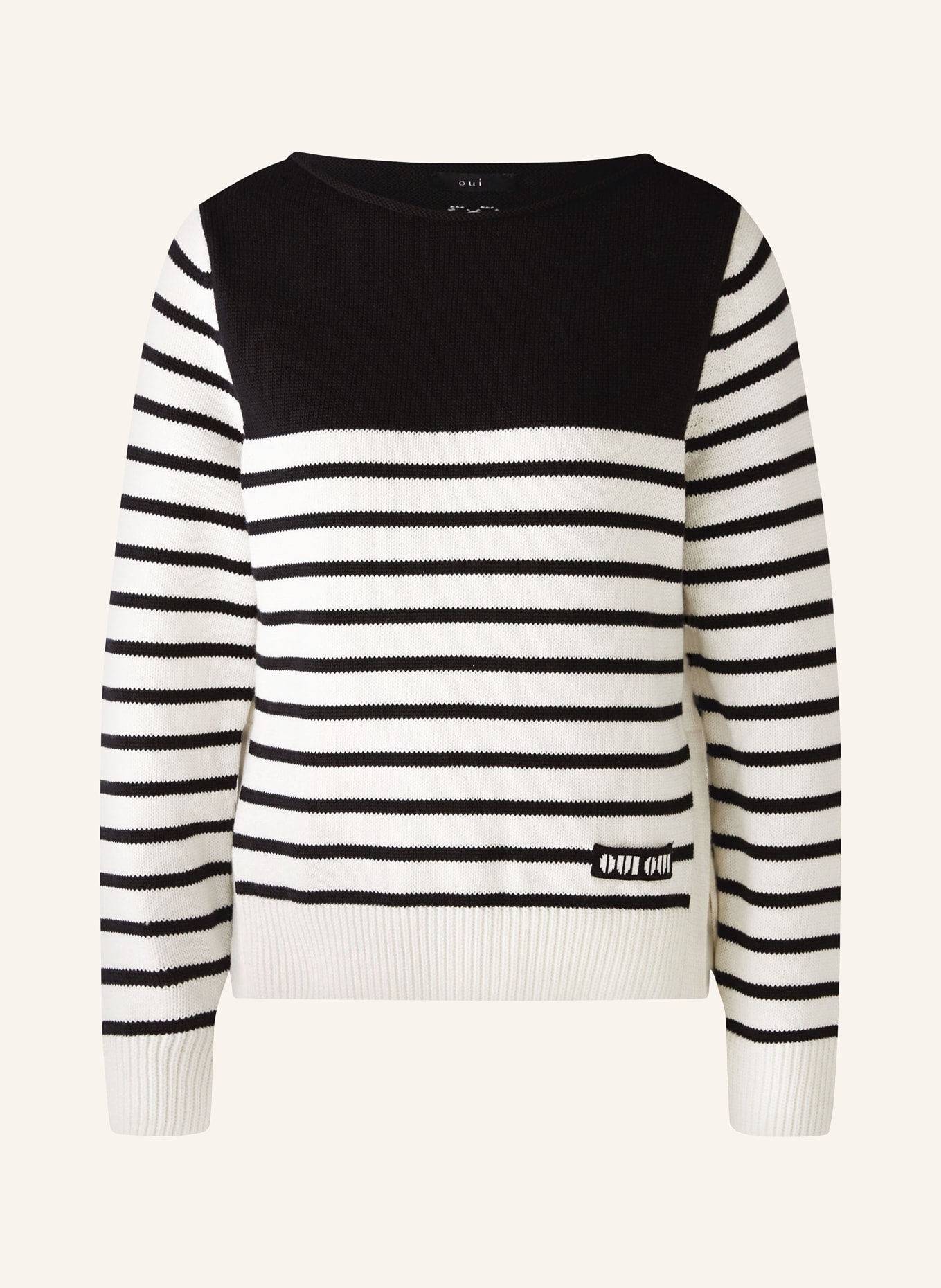 oui Sweater, Color: BLACK/ WHITE (Image 1)