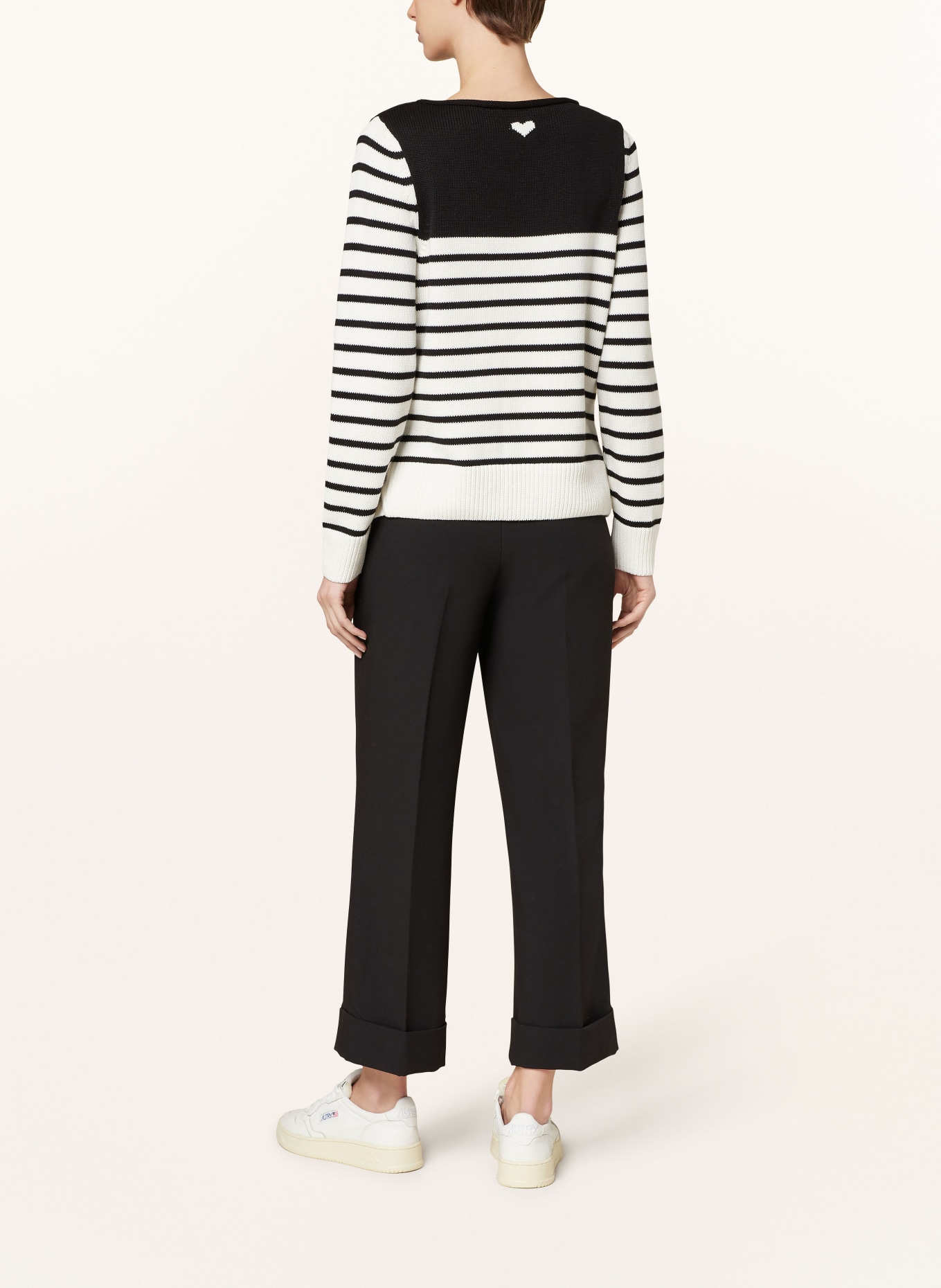oui Sweater, Color: BLACK/ WHITE (Image 3)