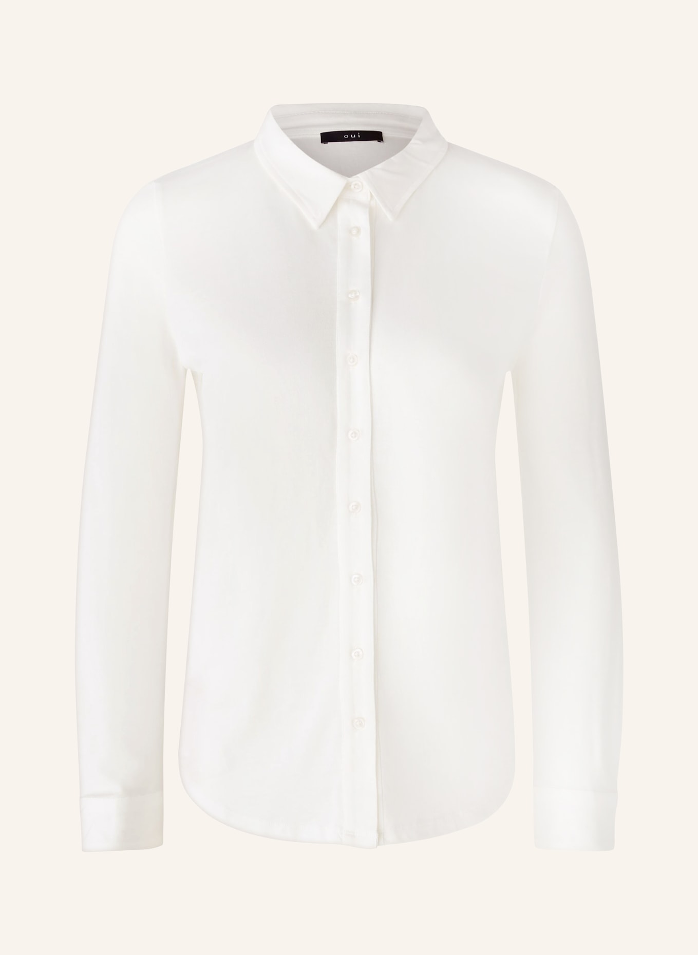 oui Shirt blouse made of jersey, Color: WHITE (Image 1)