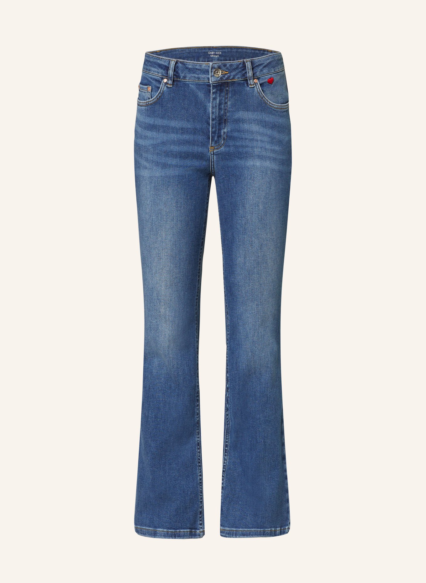 oui Flared Jeans, Farbe: 5500 DARKBLUE DENIM (Bild 1)