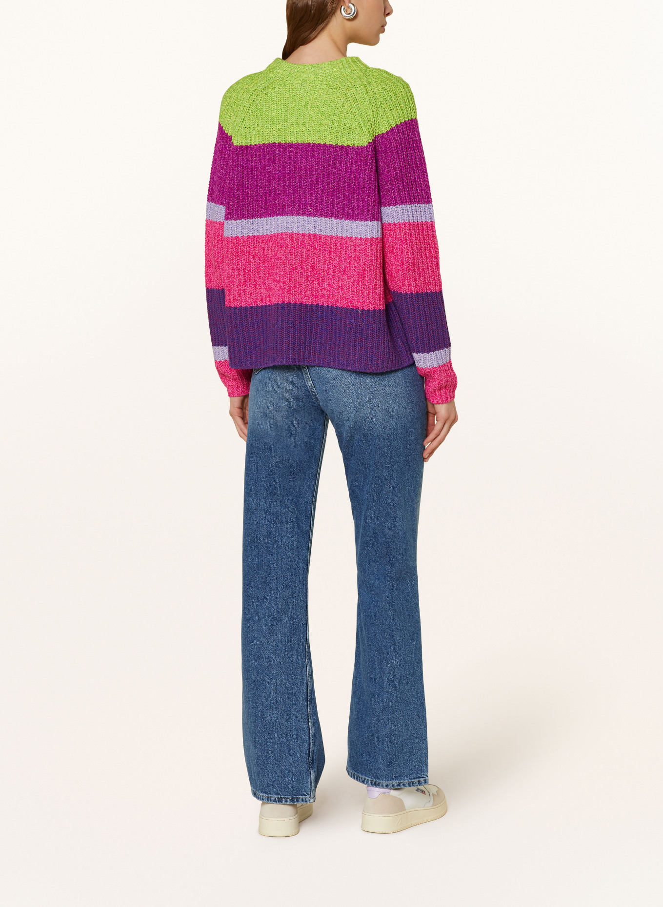 oui Sweater, Color: PURPLE/ PINK/ LIGHT GREEN (Image 3)