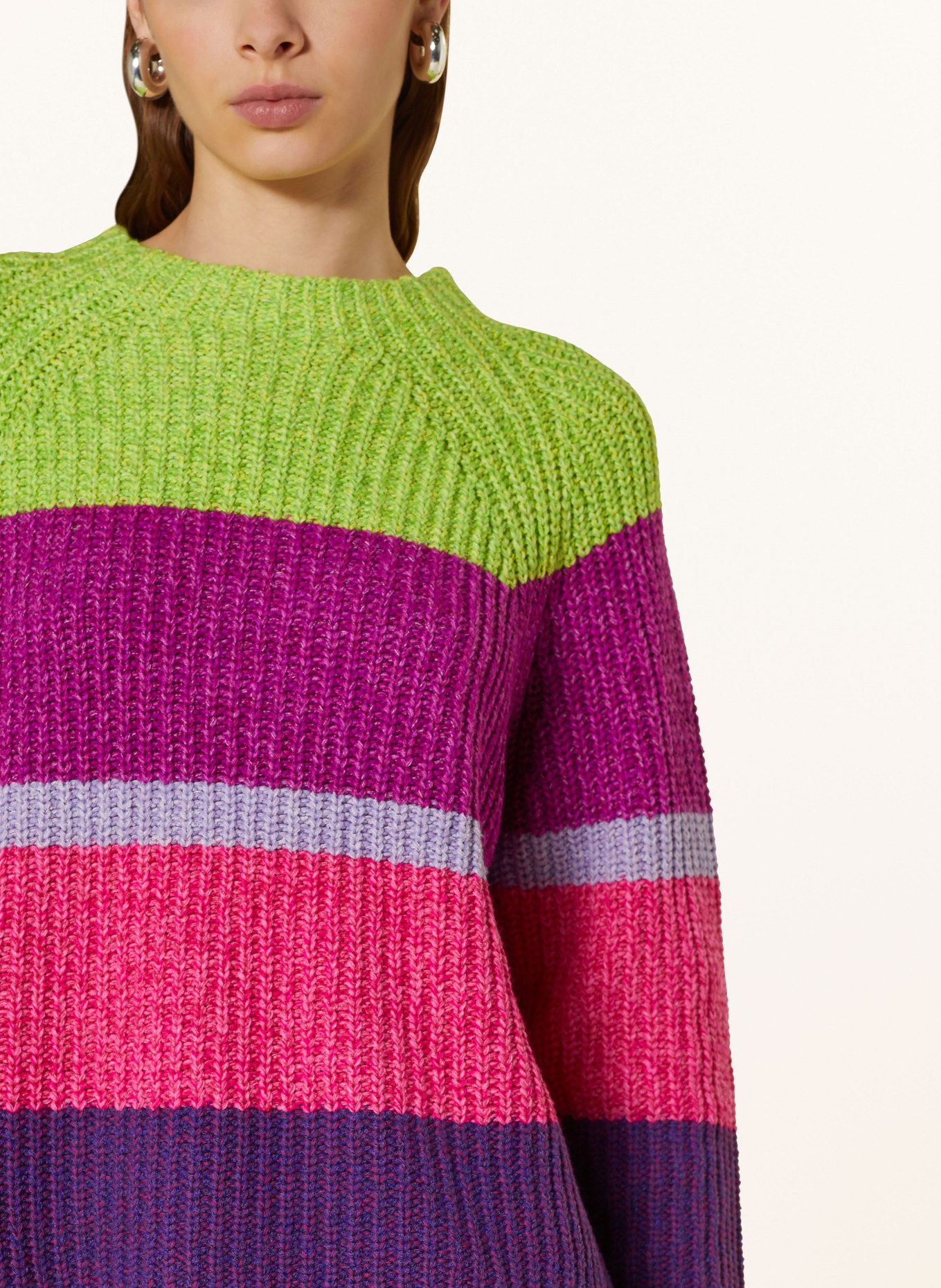 oui Sweater, Color: PURPLE/ PINK/ LIGHT GREEN (Image 4)