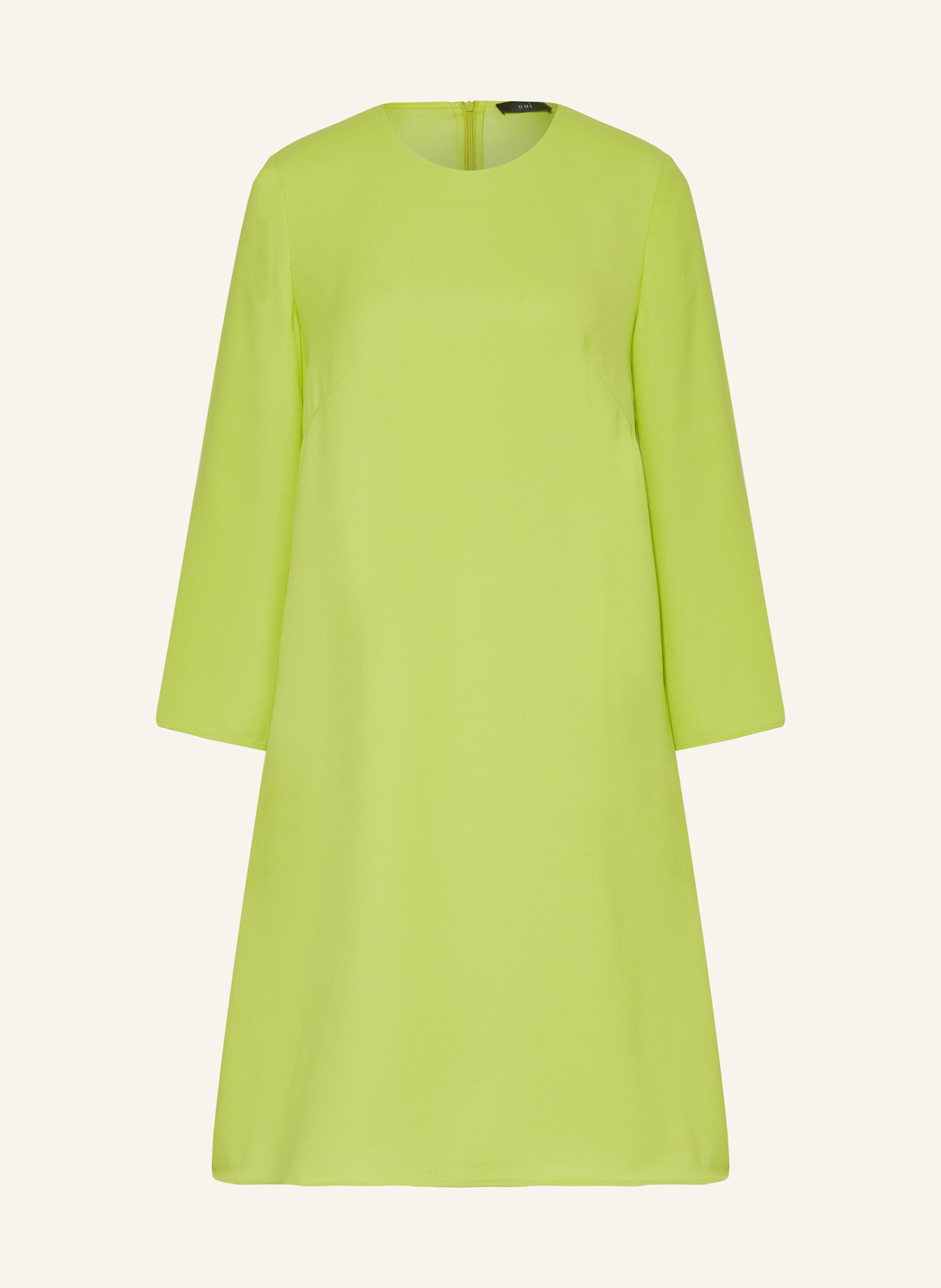 oui Dress with 3/4 sleeves, Color: LIGHT GREEN (Image 1)
