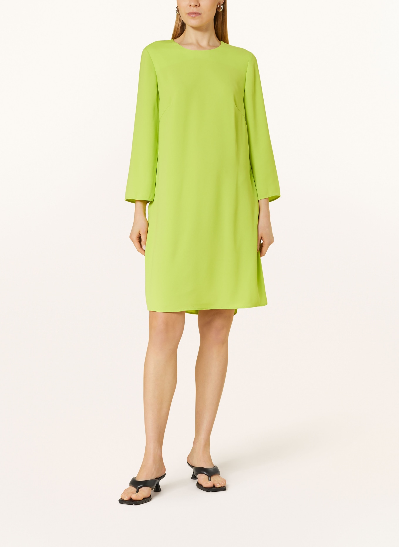 oui Dress with 3/4 sleeves, Color: LIGHT GREEN (Image 2)
