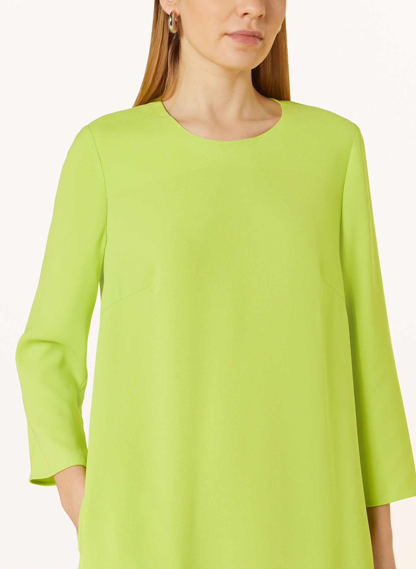 oui Dress with 3/4 sleeves, Color: LIGHT GREEN (Image 4)