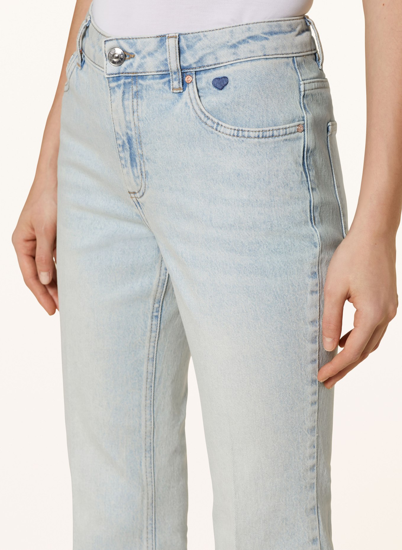 oui 7/8 jeans, Color: 5300 BLUE DENIM (Image 5)