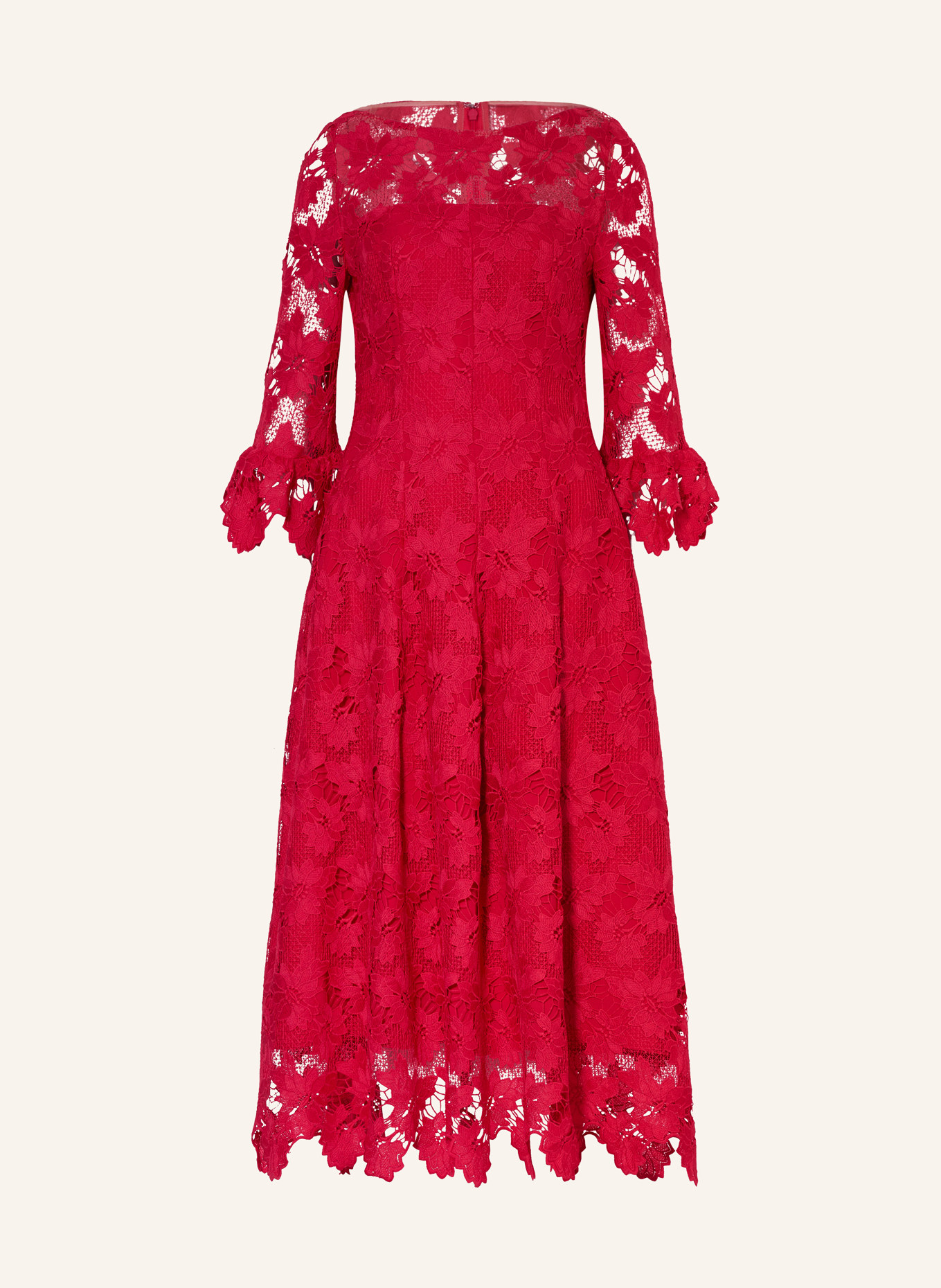 TALBOT RUNHOF Lace dress with 3/4 sleeve, Color: PINK (Image 1)