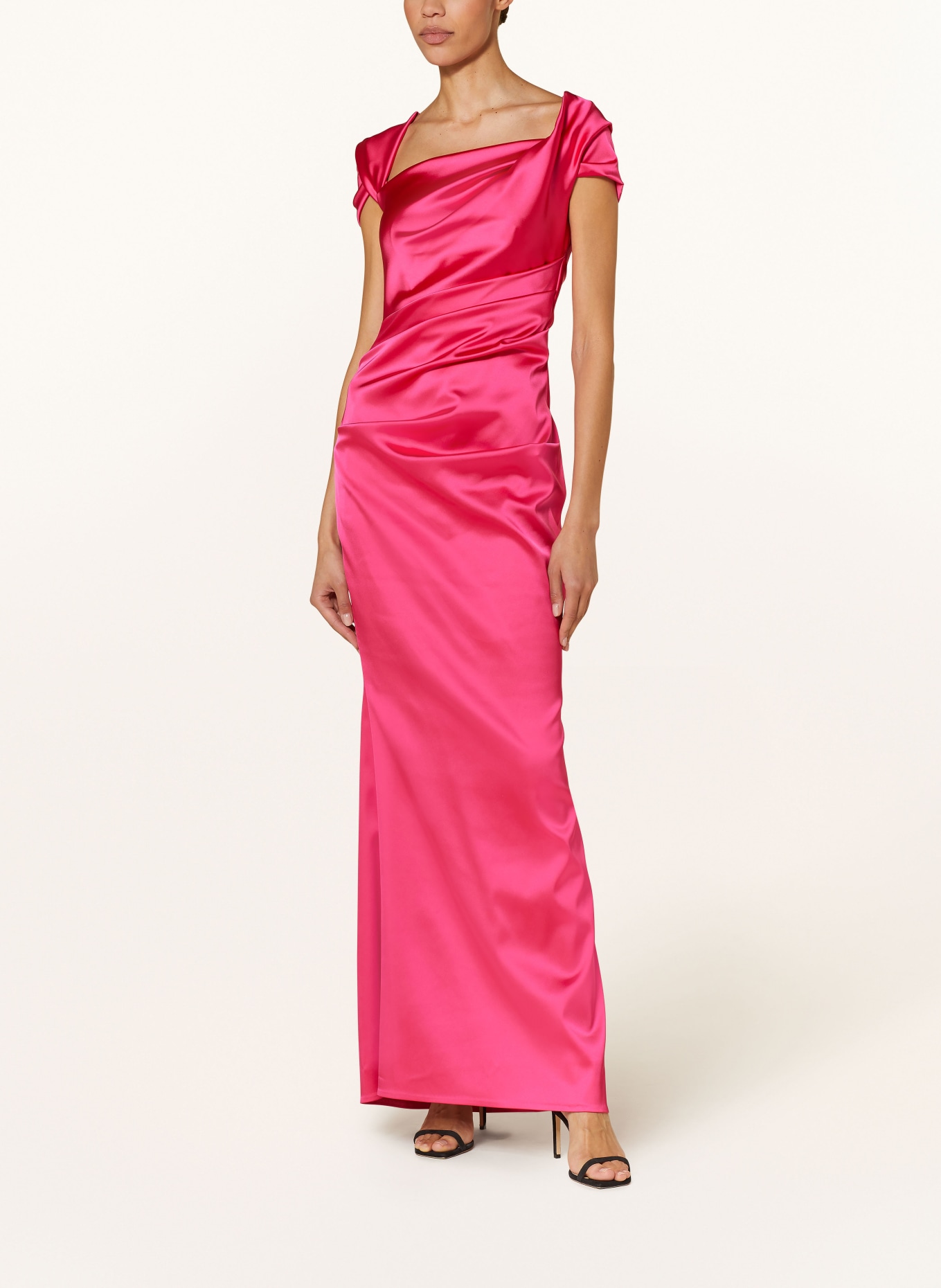 TALBOT RUNHOF Evening dress in satin, Color: PINK (Image 2)