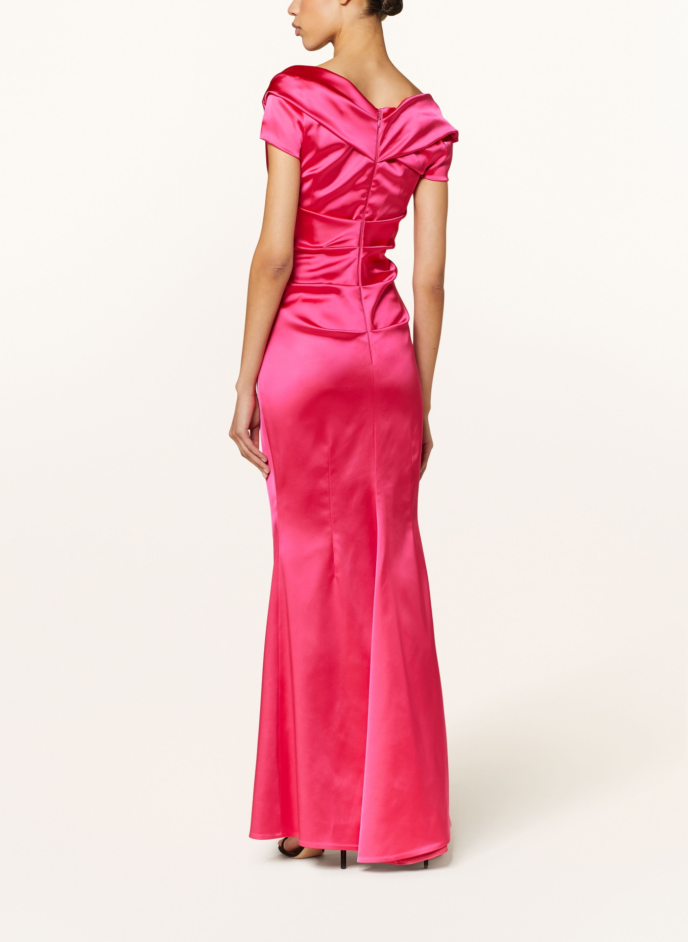 TALBOT RUNHOF Evening dress in satin, Color: PINK (Image 3)