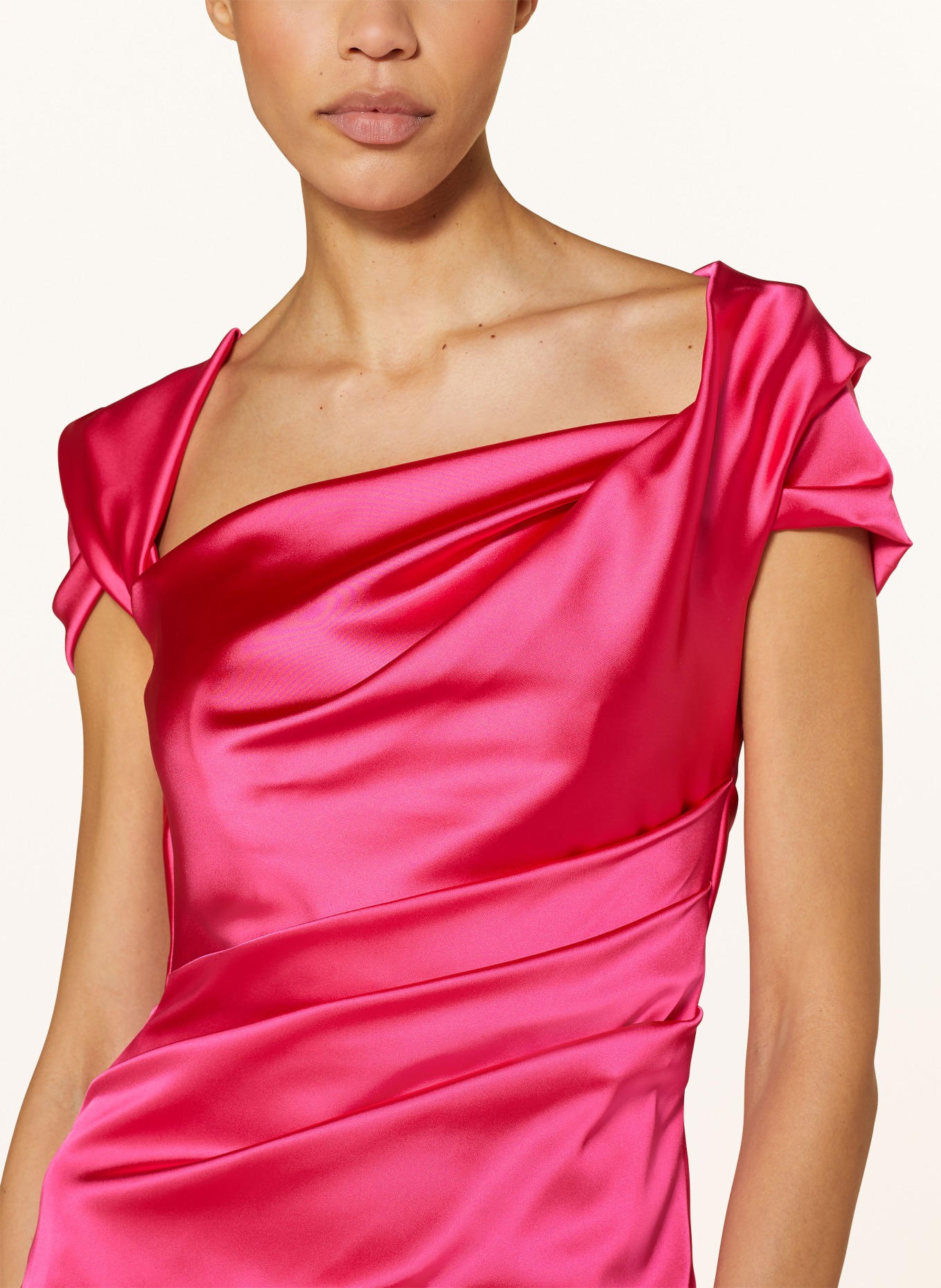 TALBOT RUNHOF Evening dress in satin, Color: PINK (Image 4)