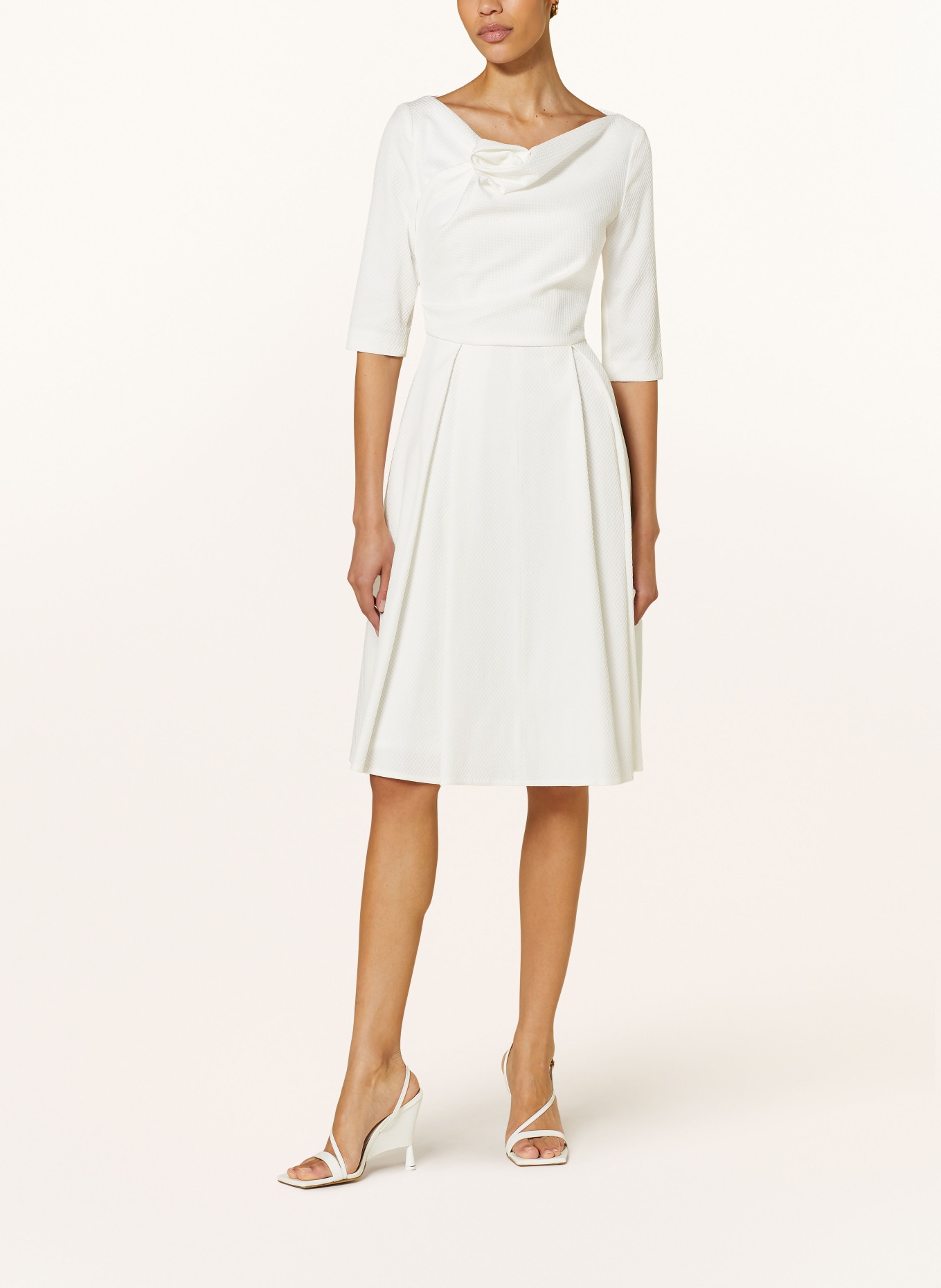 TALBOT RUNHOF Cocktail dress ROSE with 3/4 sleeves, Color: WHITE (Image 2)