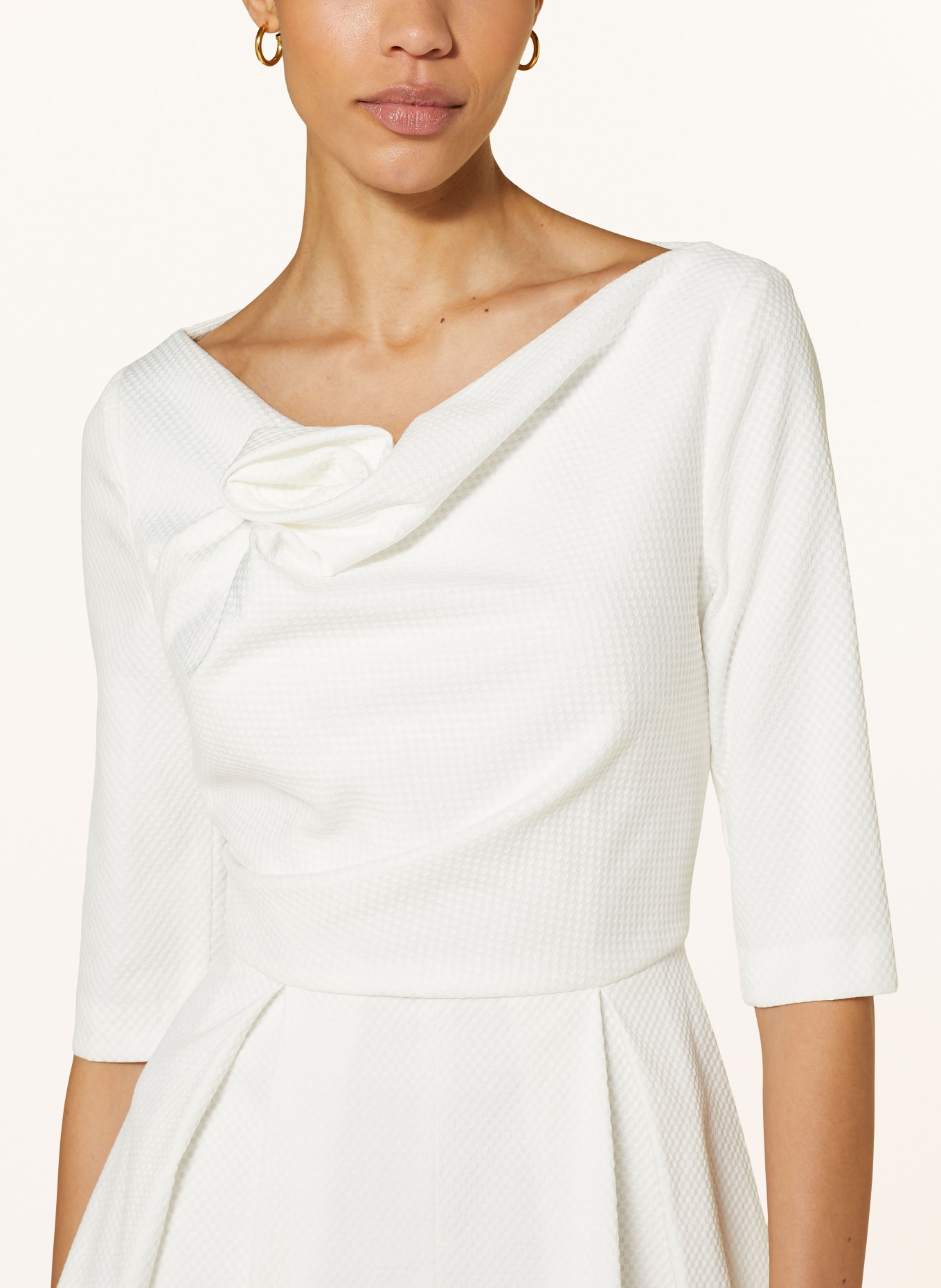 TALBOT RUNHOF Cocktail dress ROSE with 3/4 sleeves, Color: WHITE (Image 4)