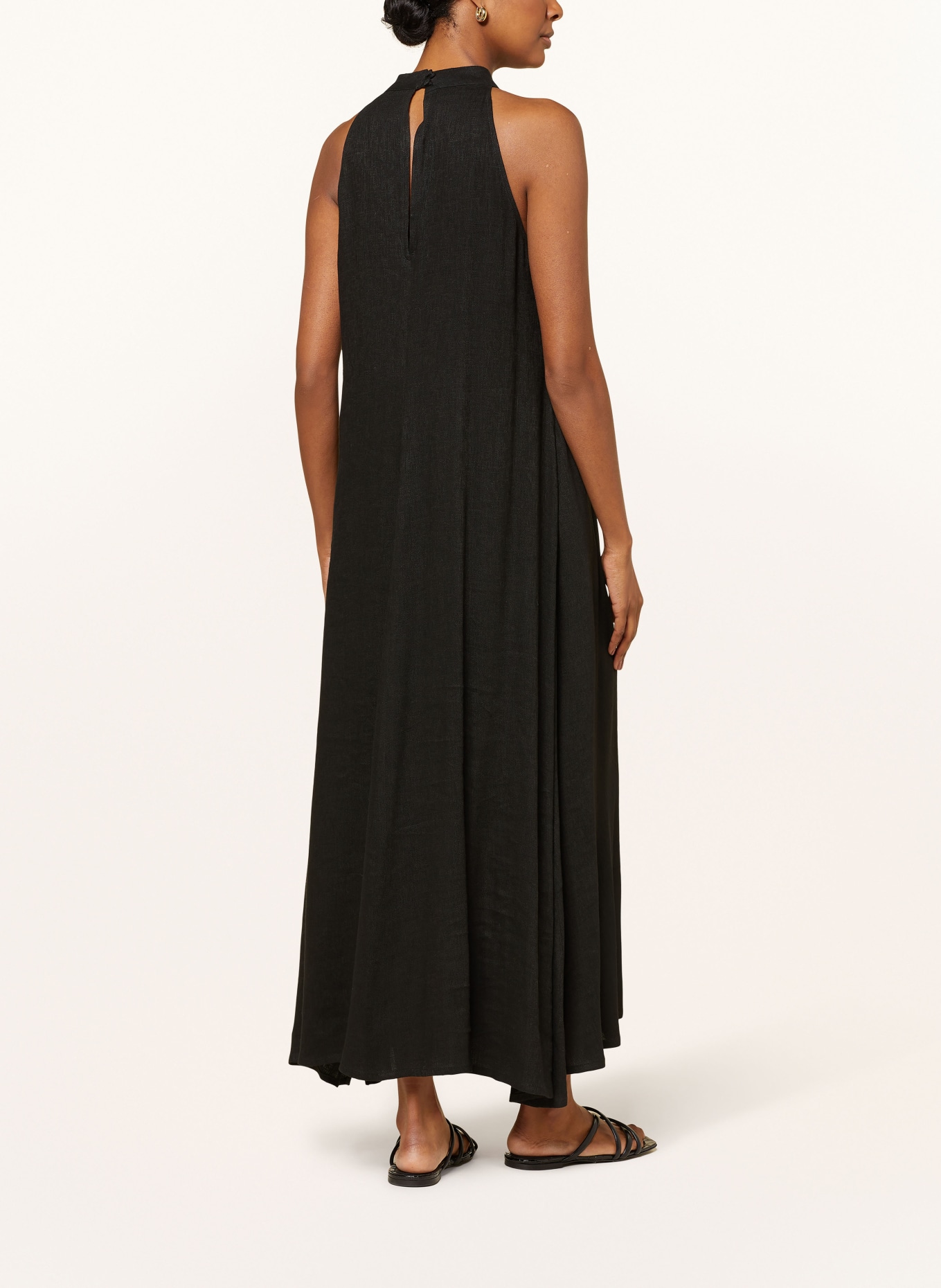 NVSCO Dress with linen, Color: BLACK (Image 3)
